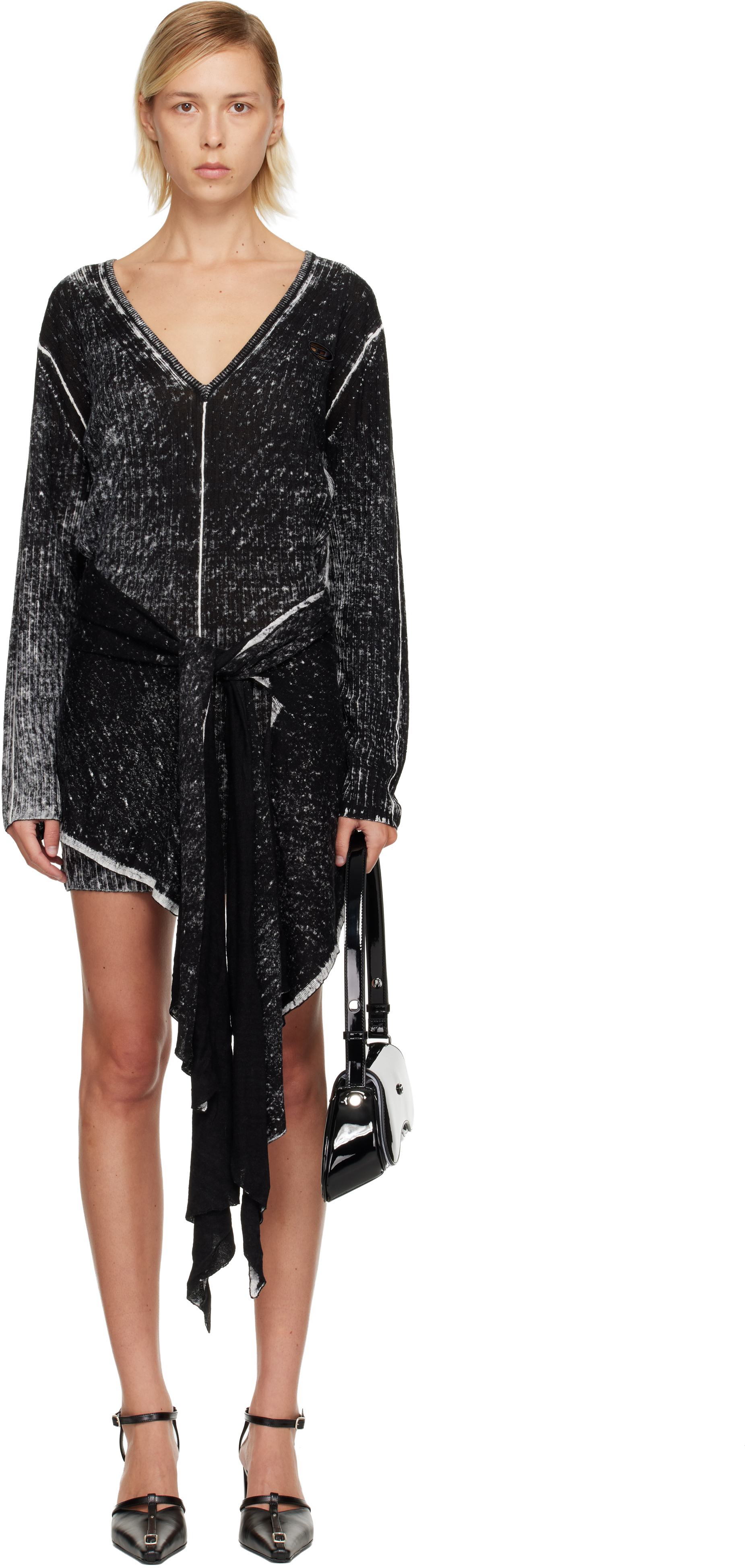 diesel black lace dress DIESEL D-Treaty Maxi Dress