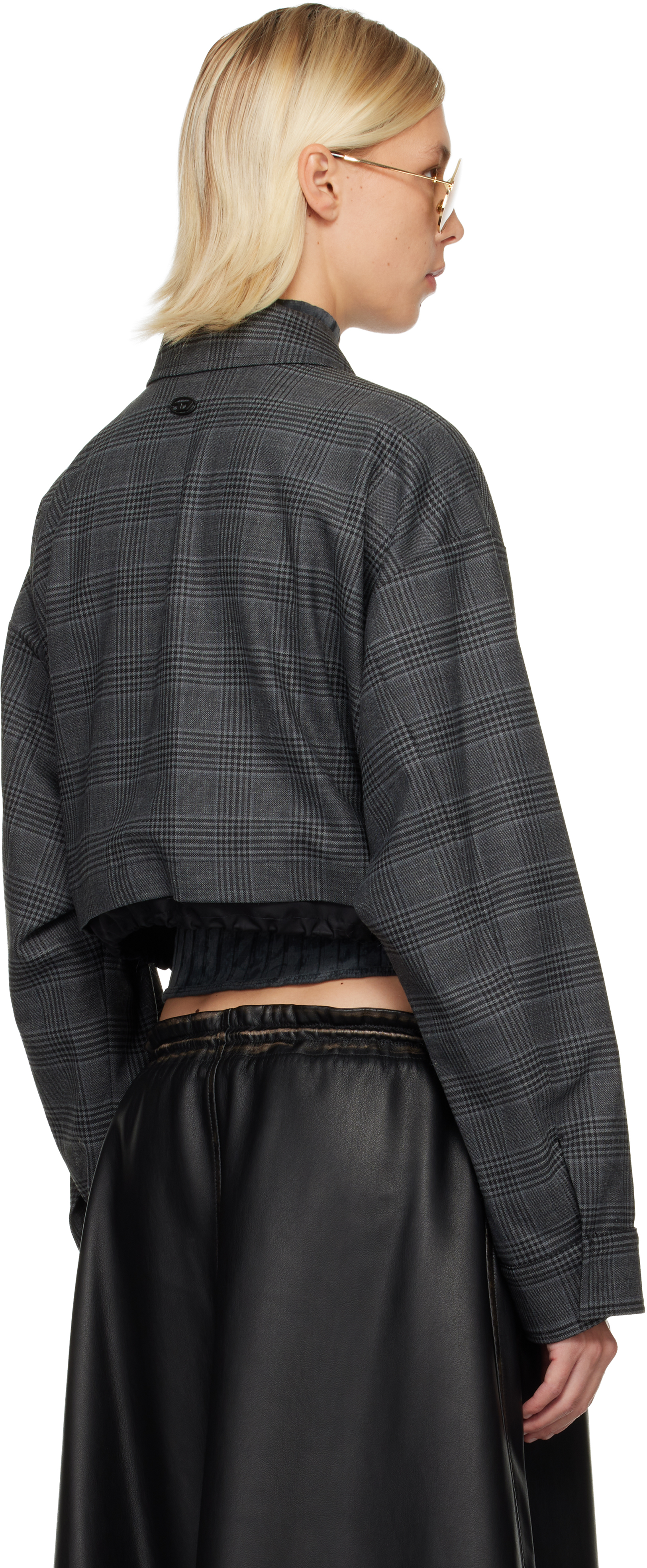 Diesel Black J-ting-fem Jacket In Gray