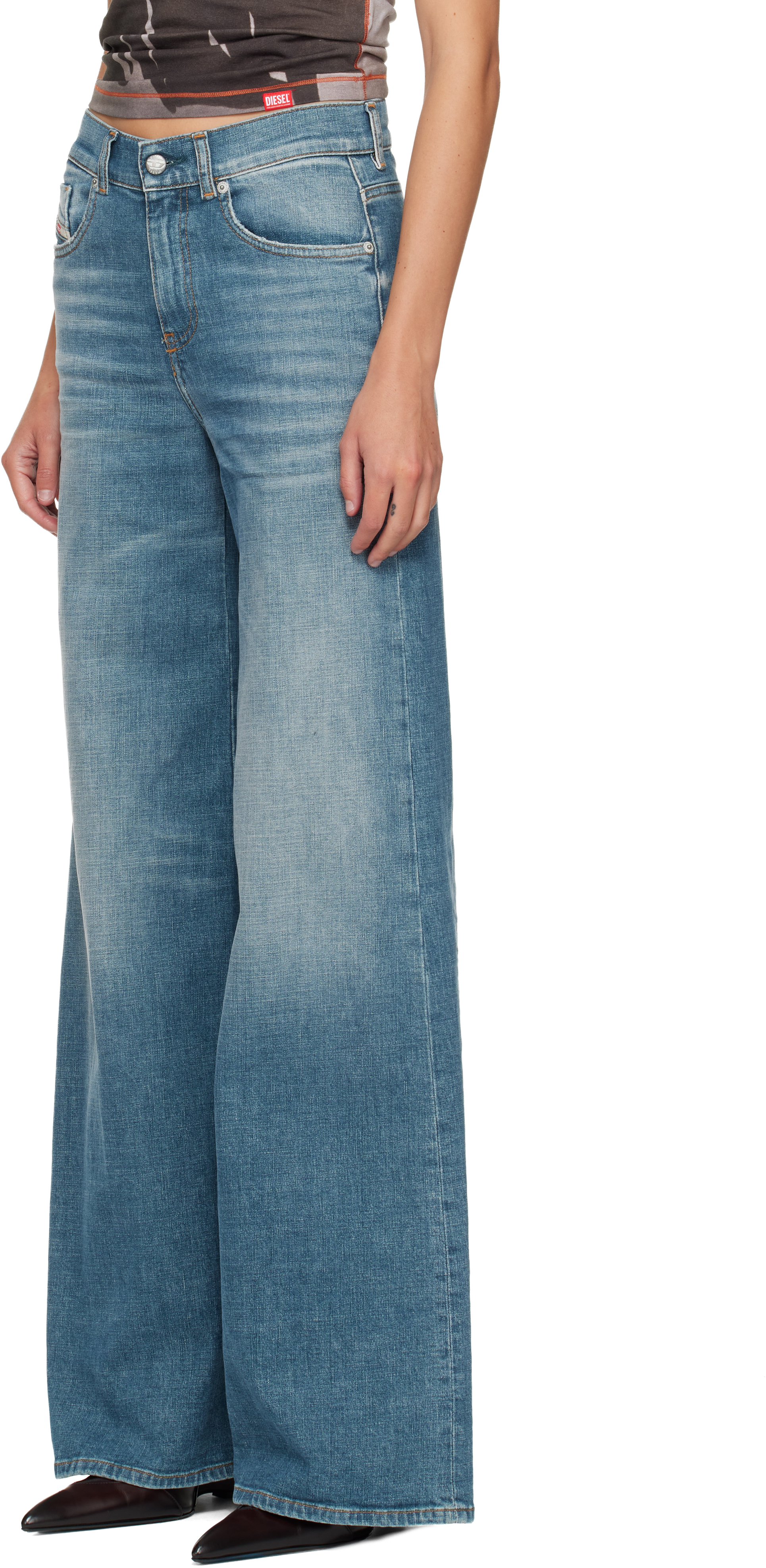 Diesel Blue 1978 D-akemi Jeans In Blue