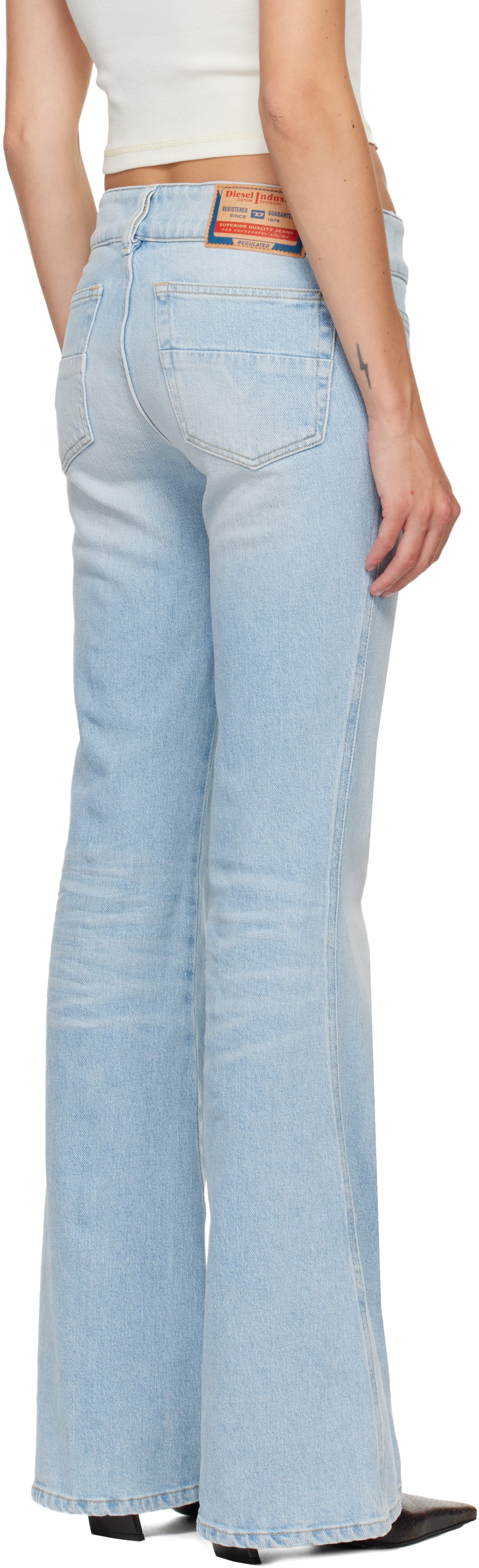 Diesel Blue D-hush Bootcut Jeans