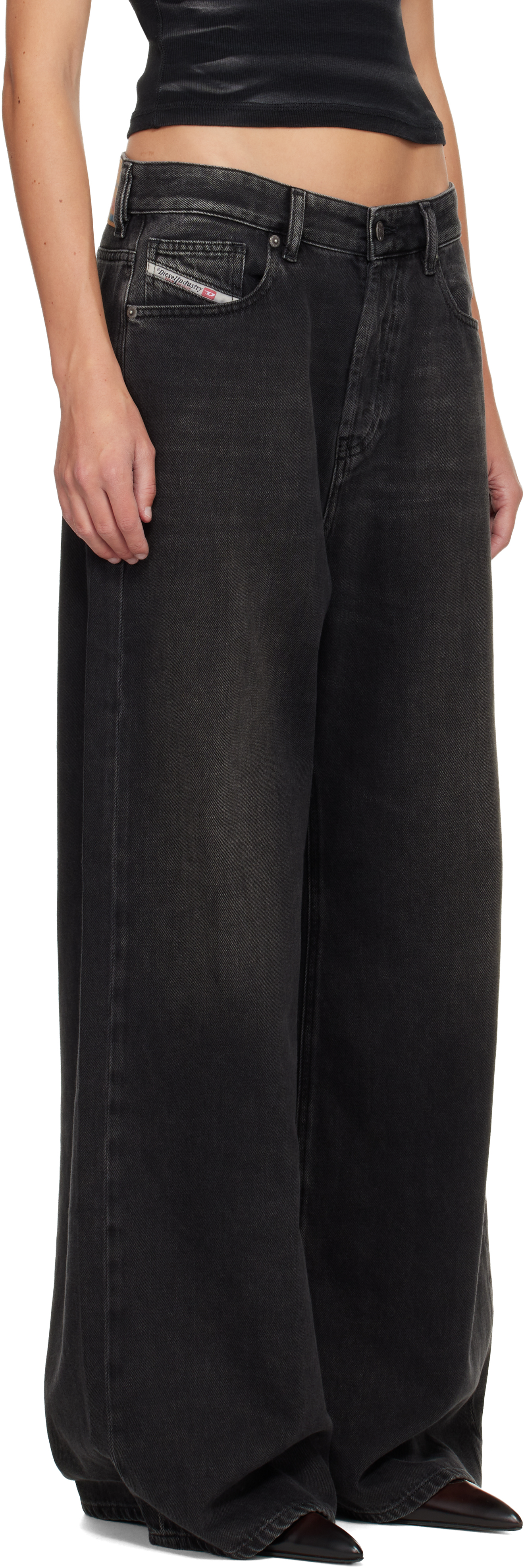 Diesel Black Relaxed 1996 D-sire Jeans In Brown