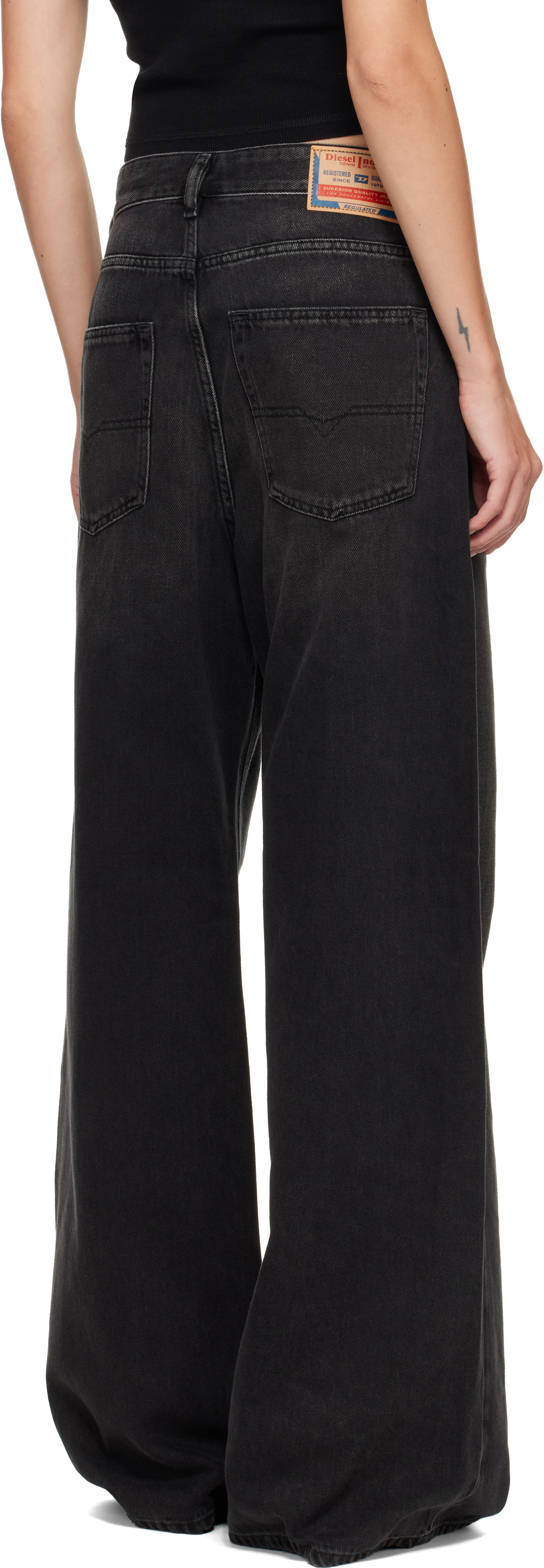 Diesel Black Relaxed 1996 D-sire Jeans In Brown
