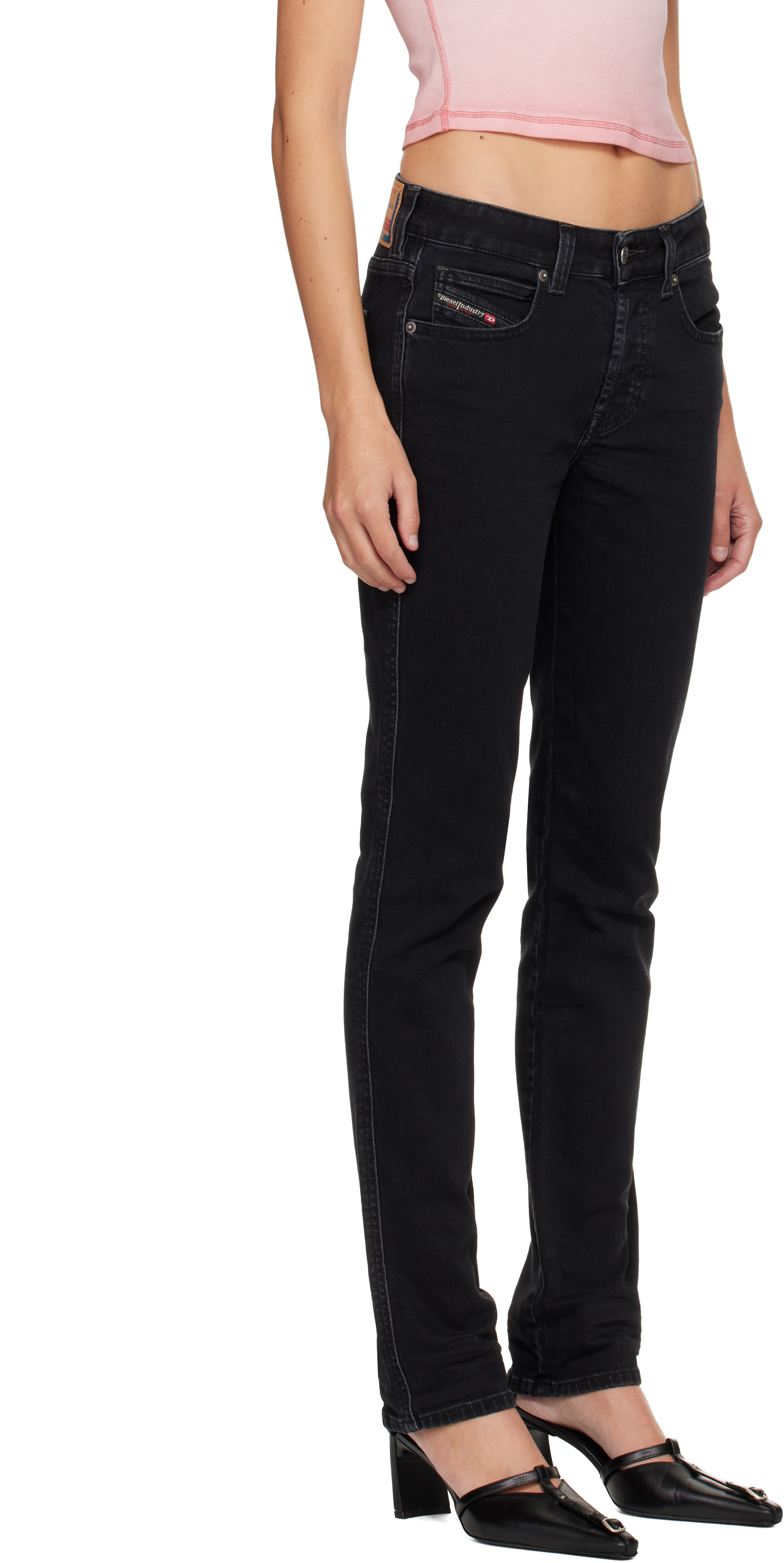 Diesel Black Slim 1992 D-jiann Jeans In Black