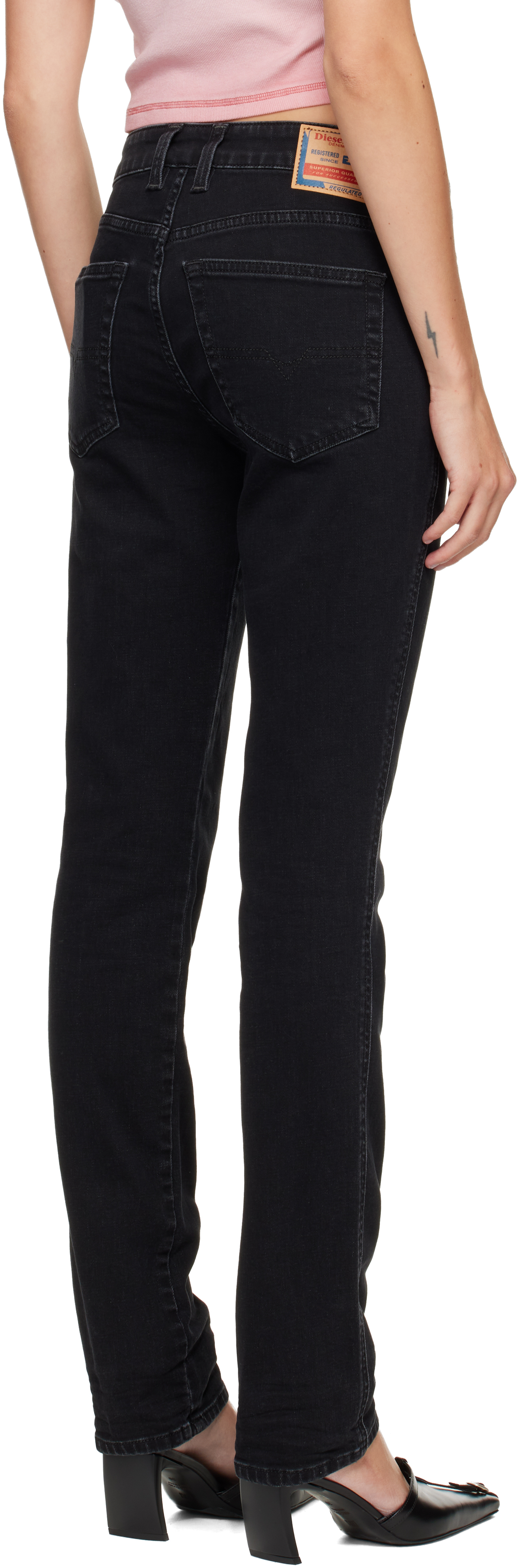 Diesel Black Slim 1992 D-jiann Jeans In Black