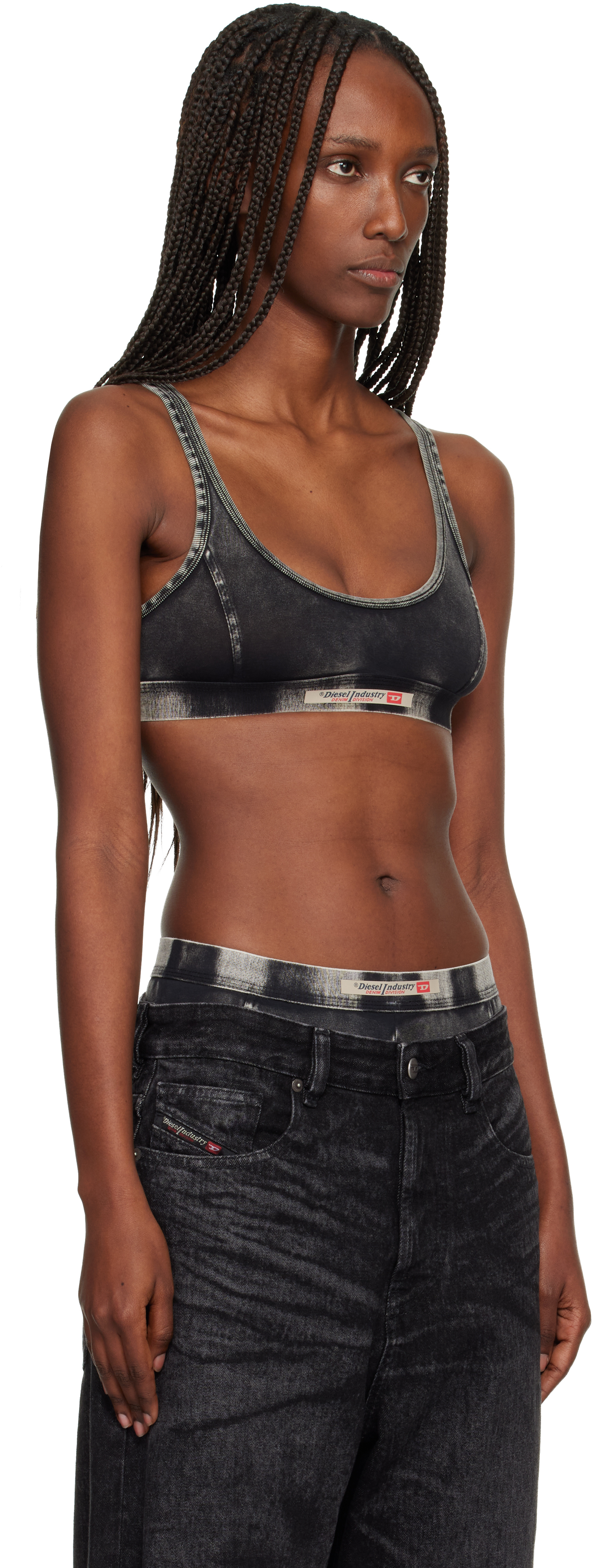 Diesel Black Ariel-dnm Bra In Multi