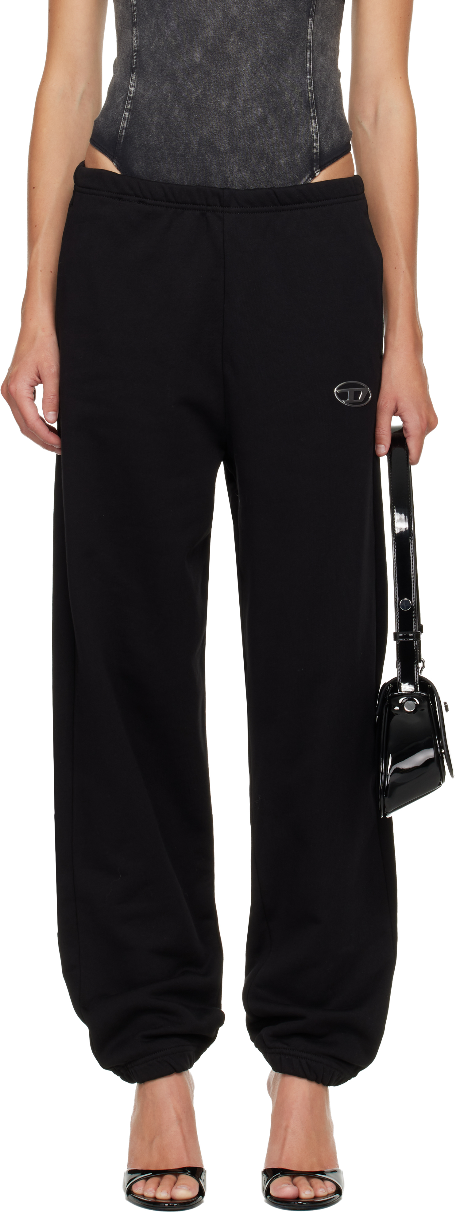 Diesel Black P-lacyn-od Sweatpants In Brown