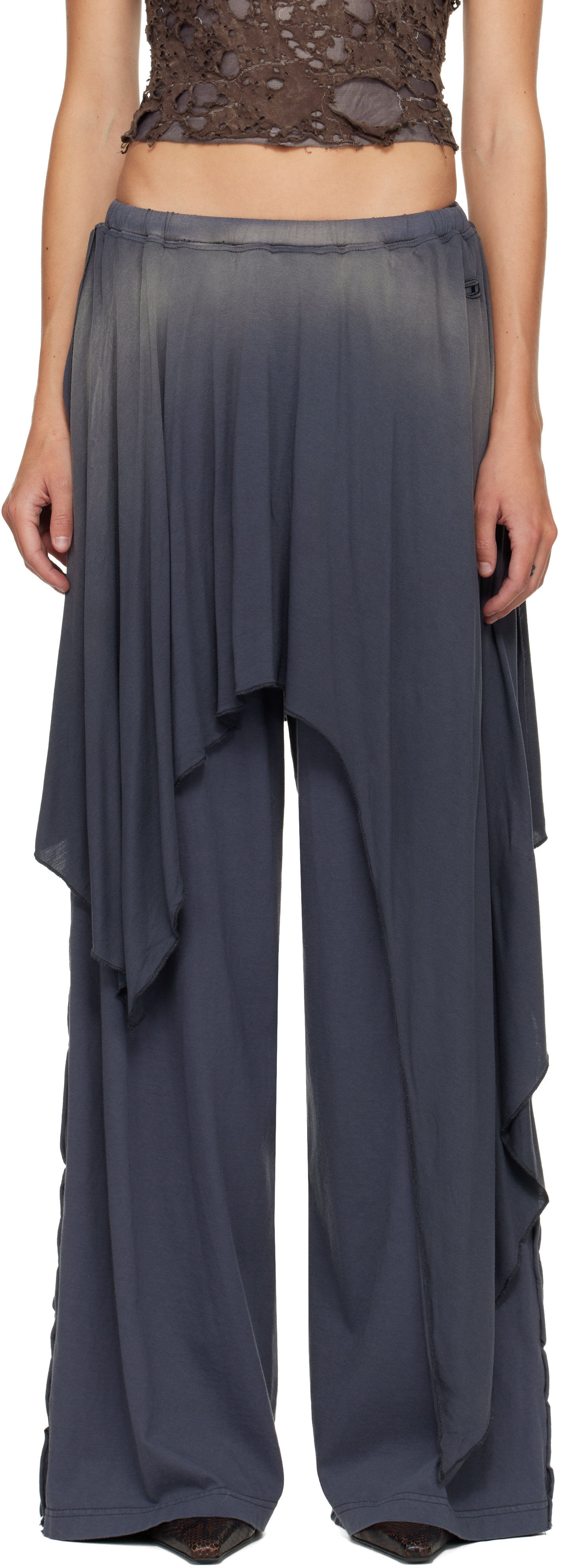 Diesel Gray P-kirpalong Trousers In Gray