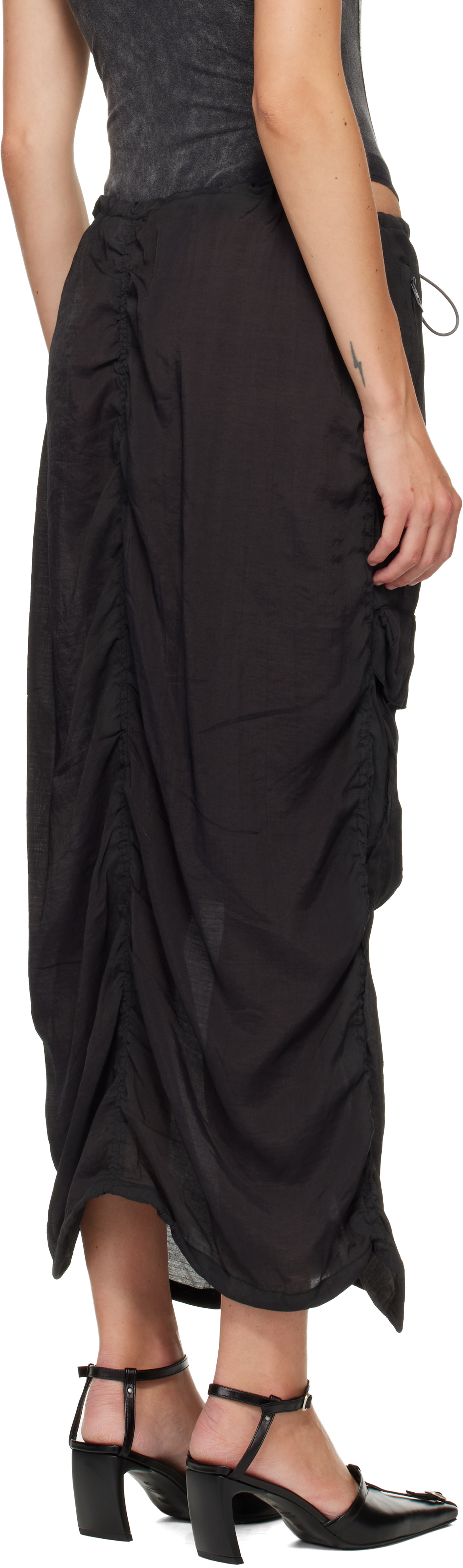 Diesel O-racle Maxi Skirt In Black