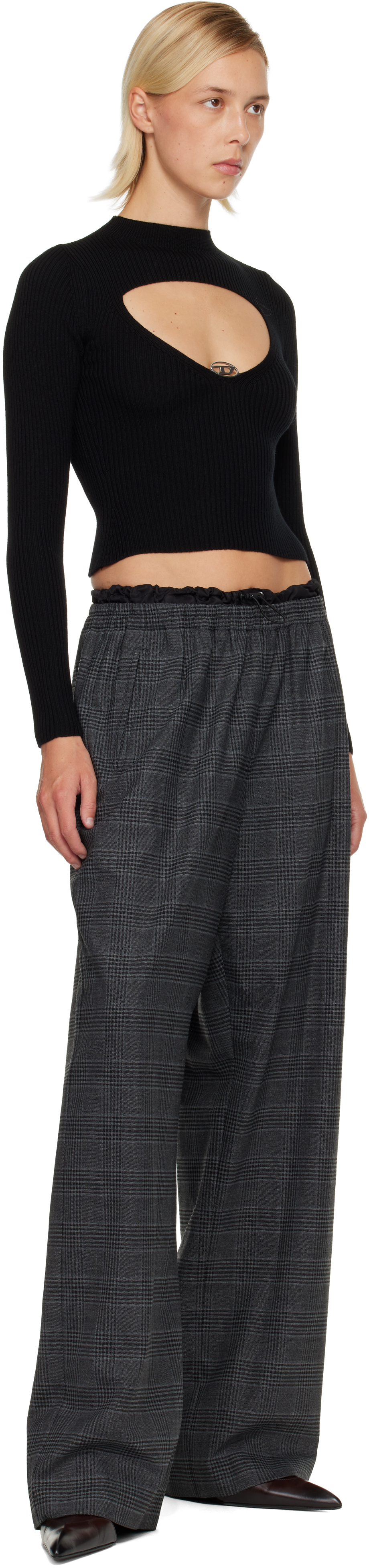 Diesel M-olina Topwear In Black Wool In Black