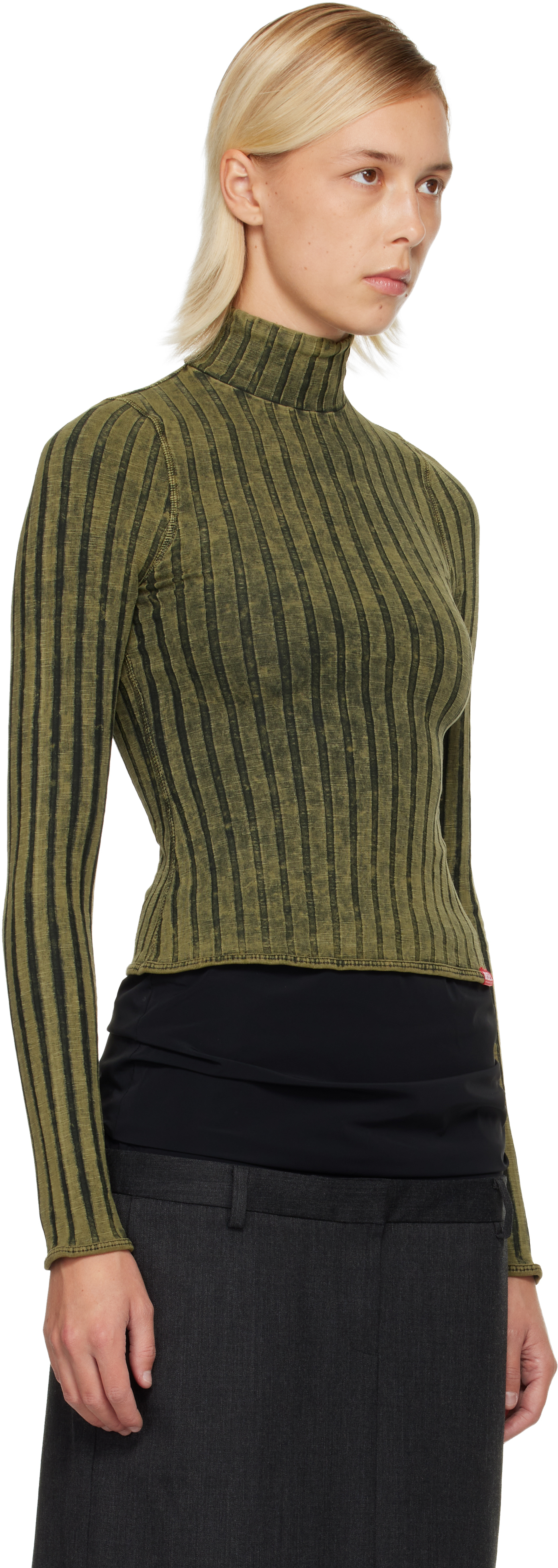 Diesel Khaki T-clawa Sweater In Green