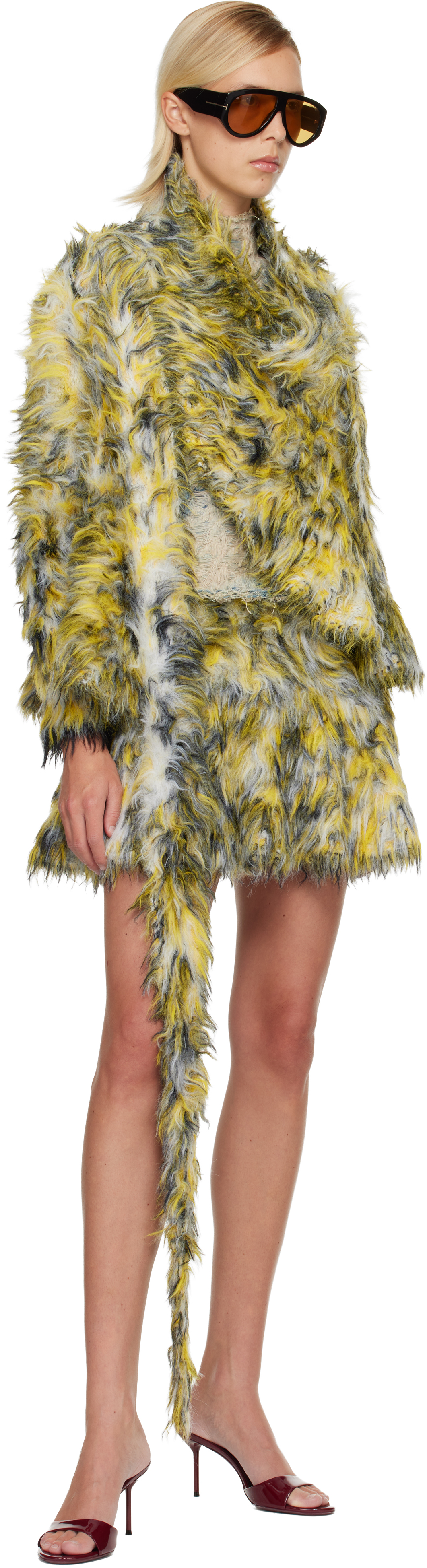 Diesel Yellow M-annaine Cardigan In Neutral