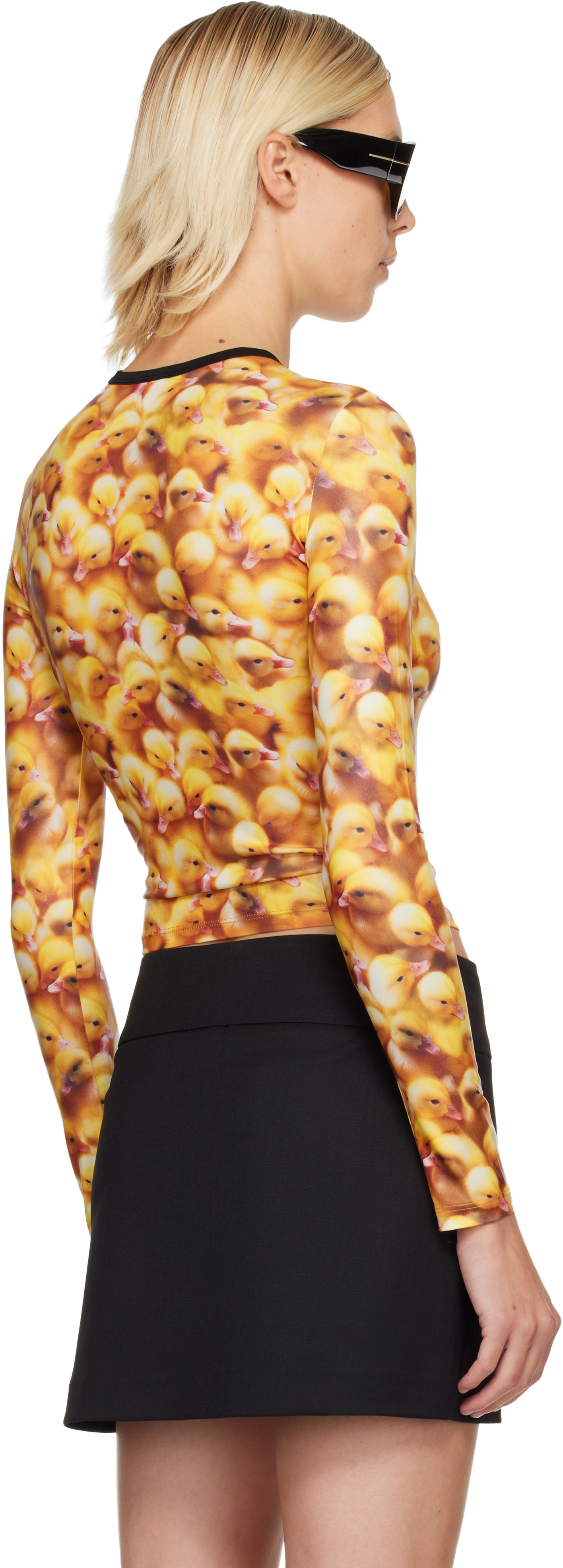 Diesel T-unclau-ls T-shirt In Yellow