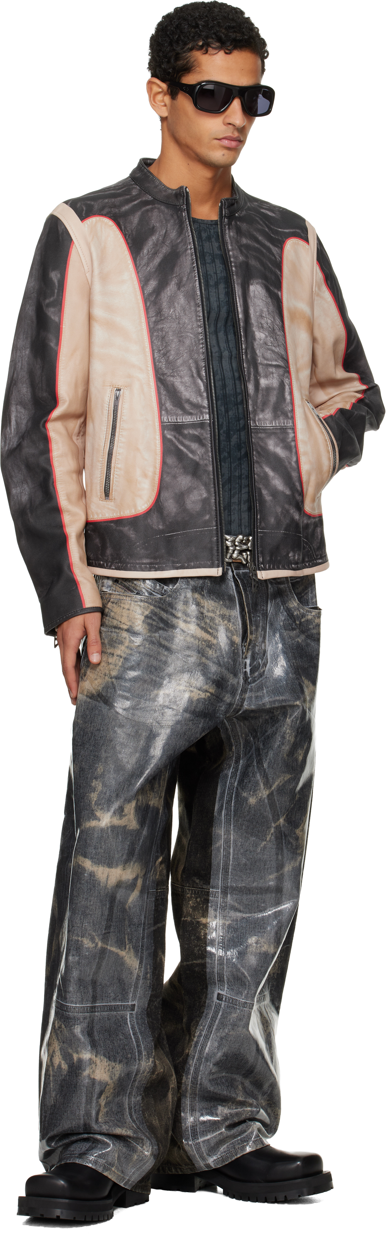 Diesel L-evert Leather Biker Jacket