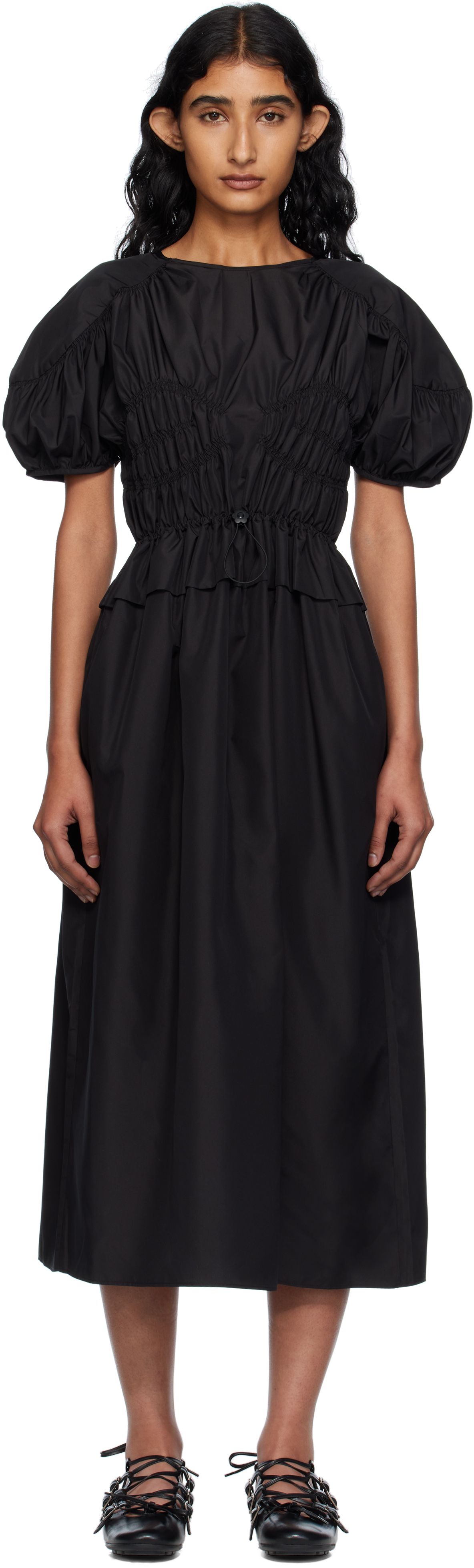 Black Betsy Midi Dress