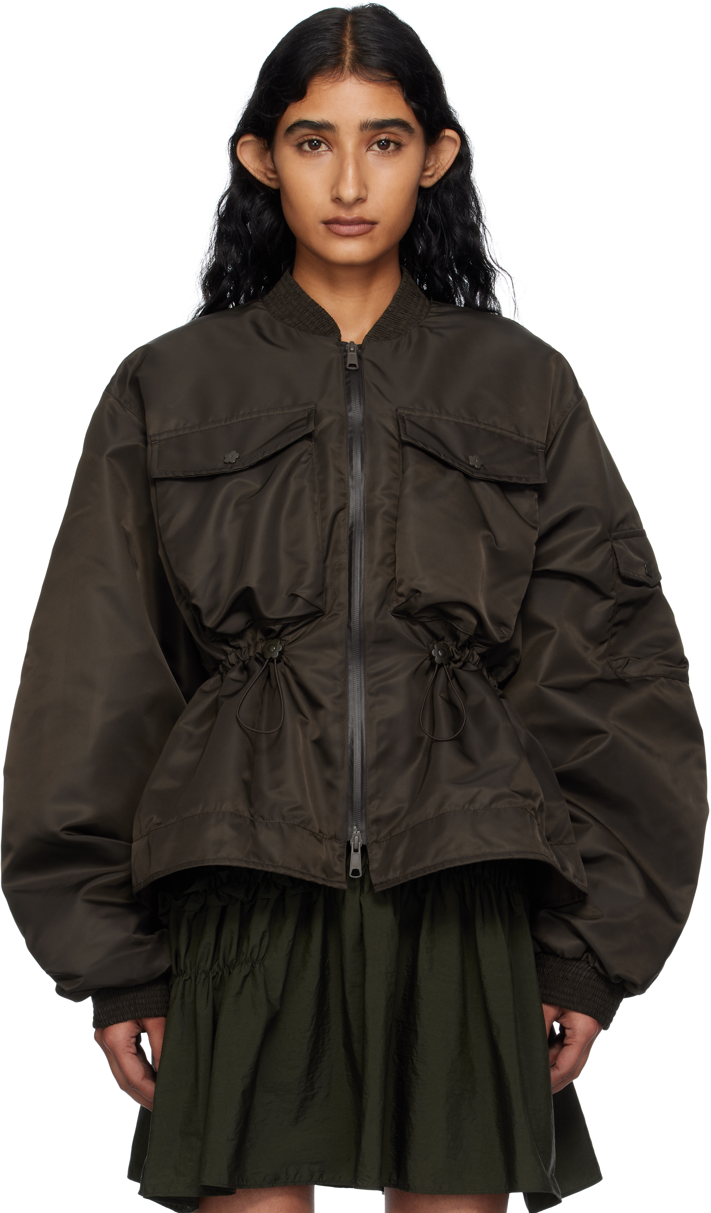 Brown Birdie Bomber Jacket