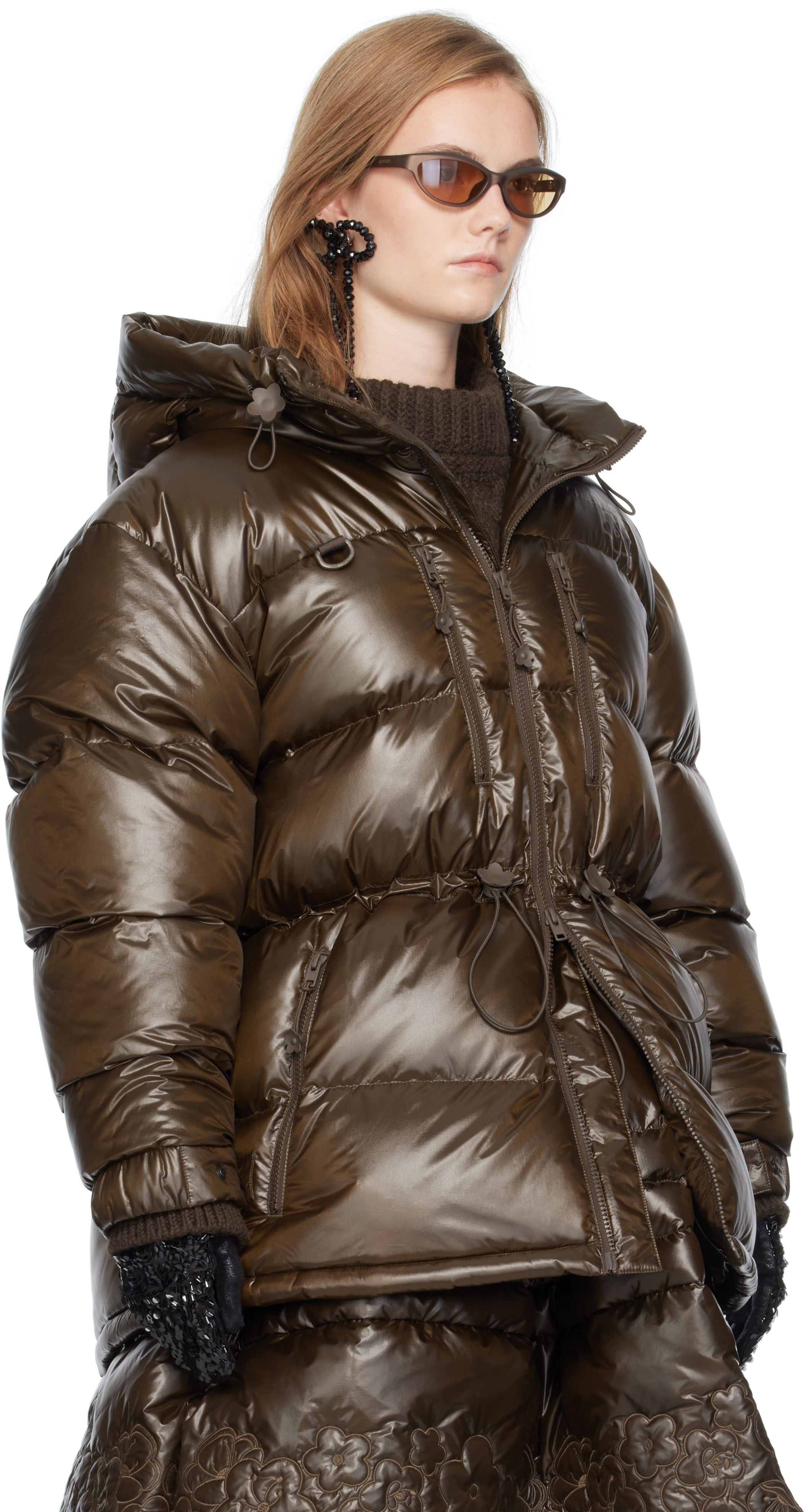 Cecilie Bahnsen Brown The North Face Edition Himalayan Down Jacket
