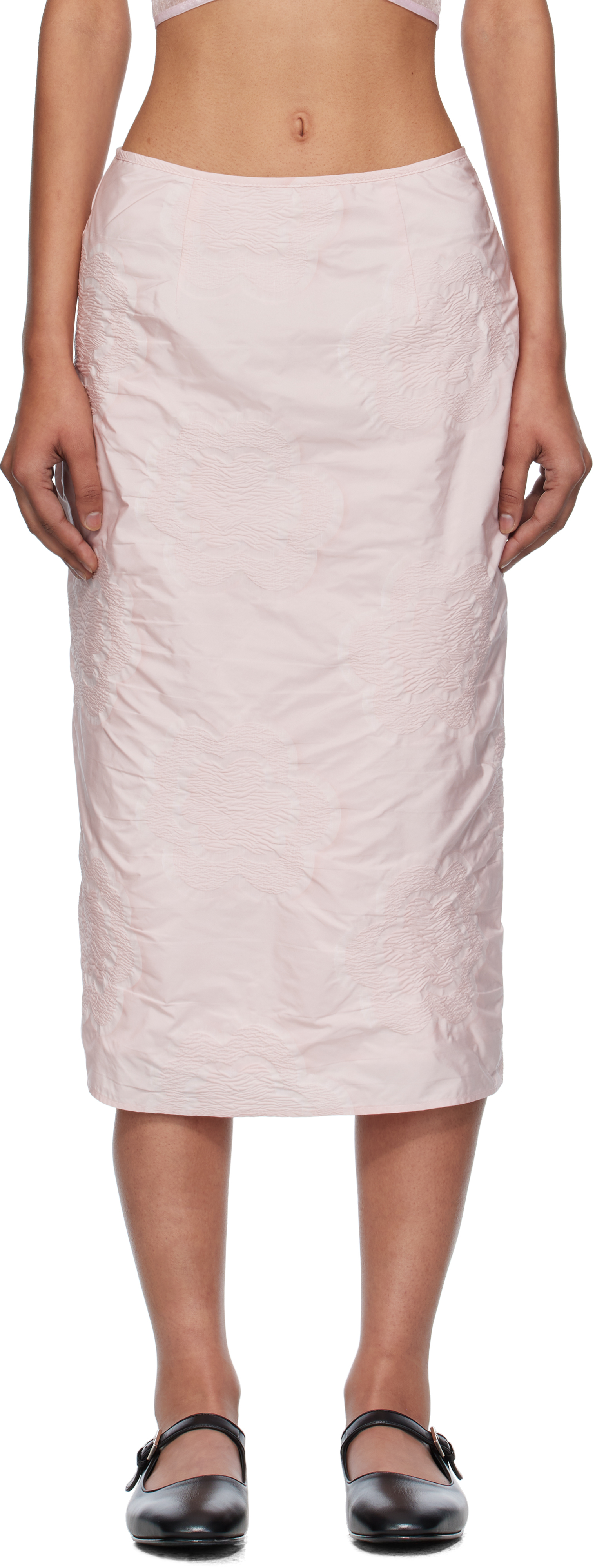 Pink Allegra Midi Skirt