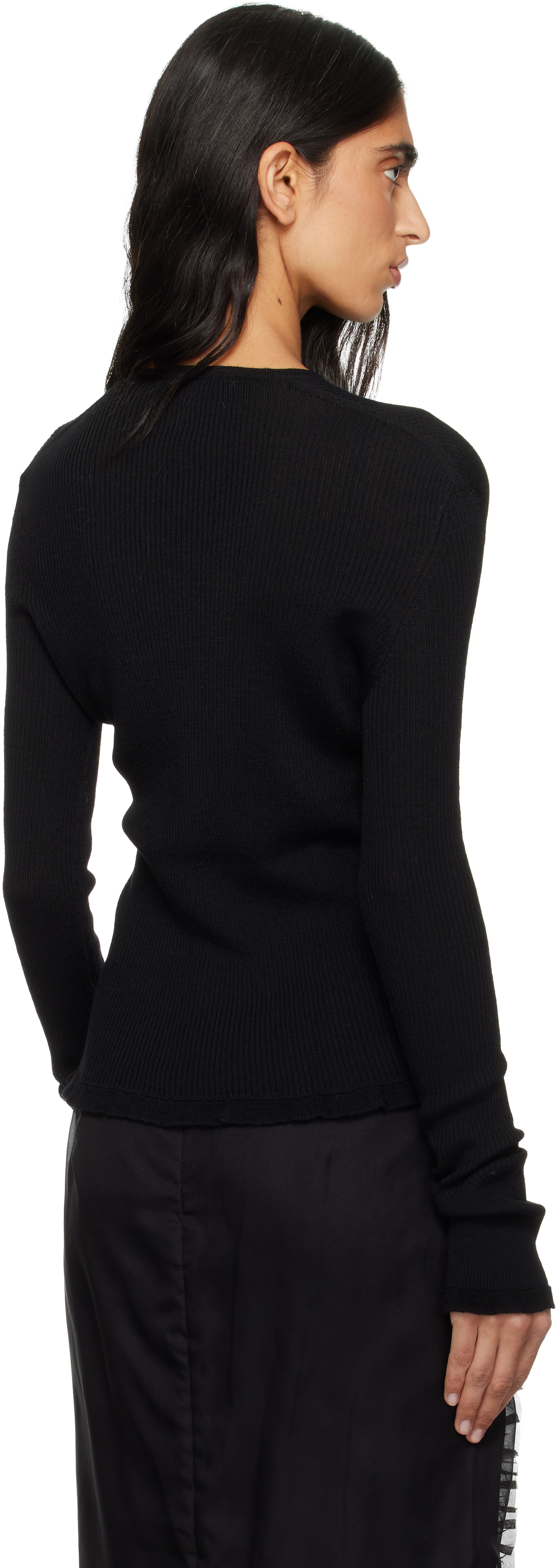 Cecilie Bahnsen Bessie Cardigan In Black