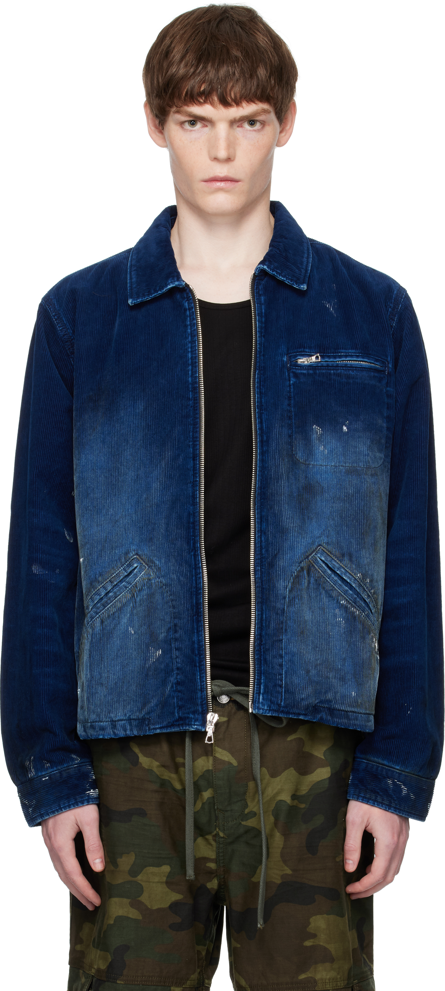 Blue Luke Indigo Cord jacket