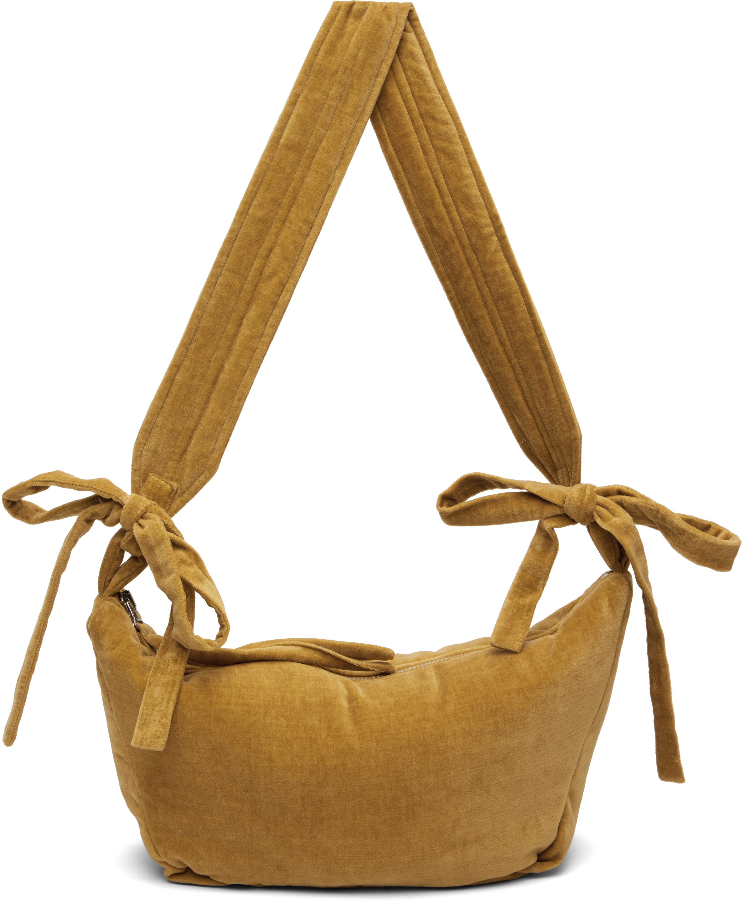 Casey Casey Khaki Banana Bag In Brown