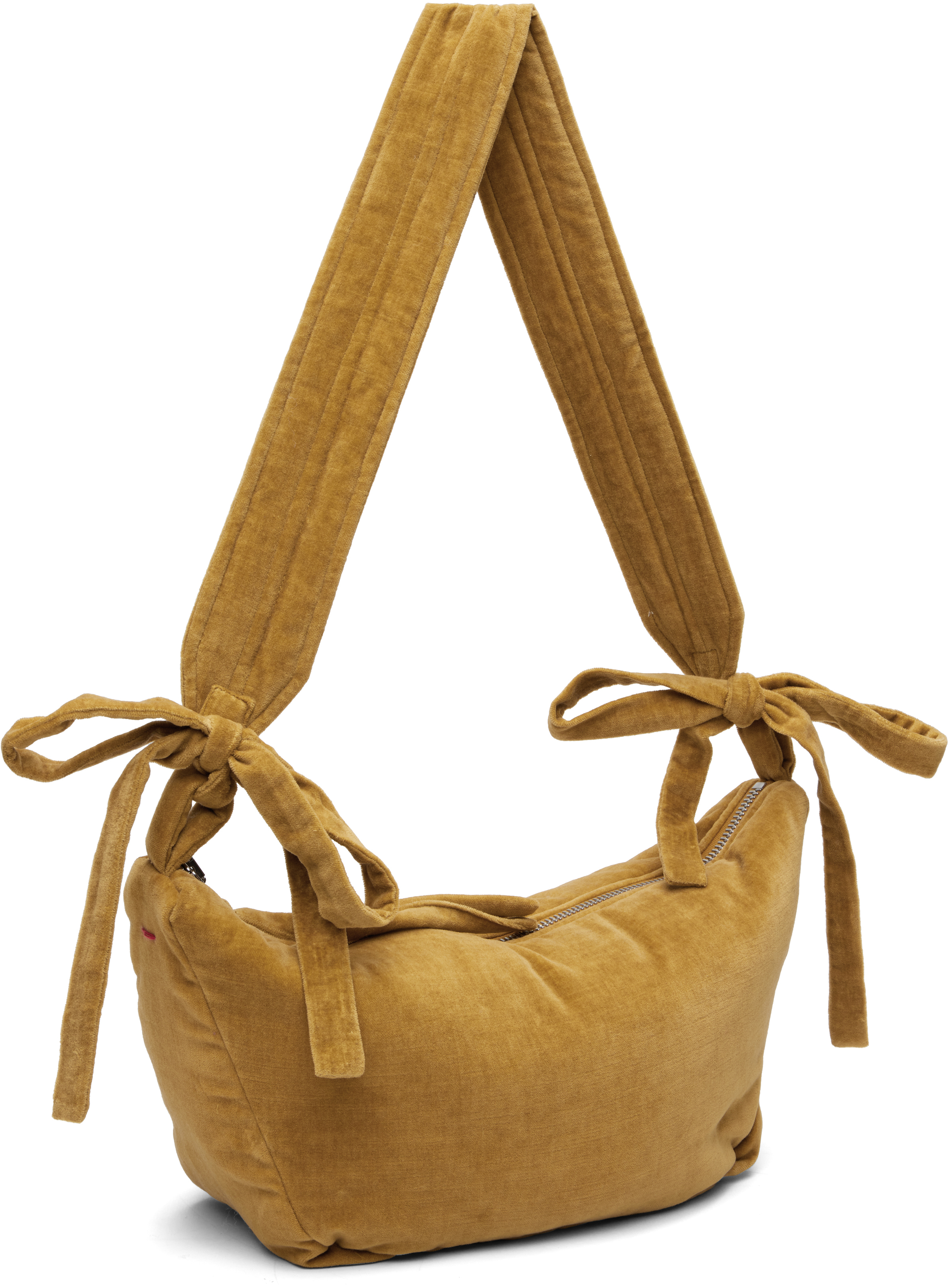 Casey Casey Khaki Banana Bag In Brown
