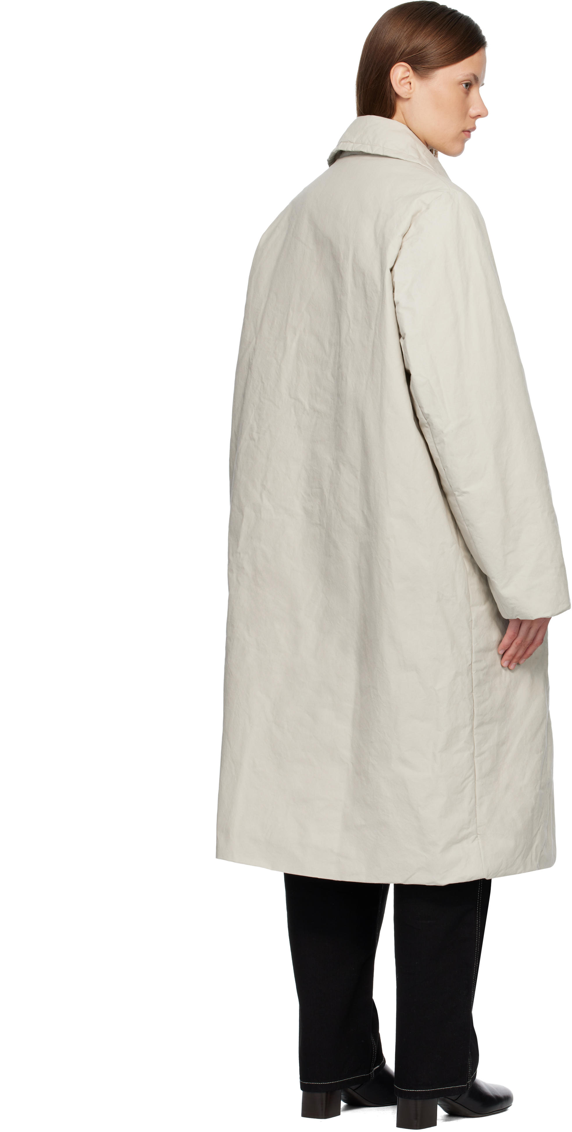 Casey Casey Beige Milu Coat In Brown