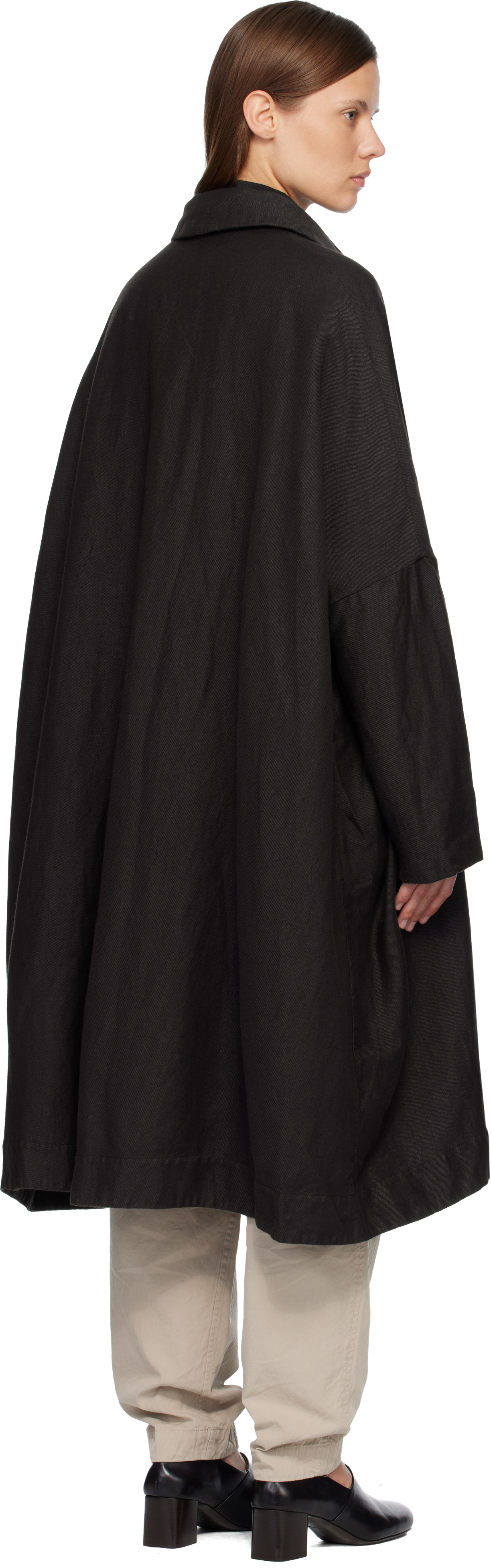 Casey Casey Brown Atomless Coat In Brown