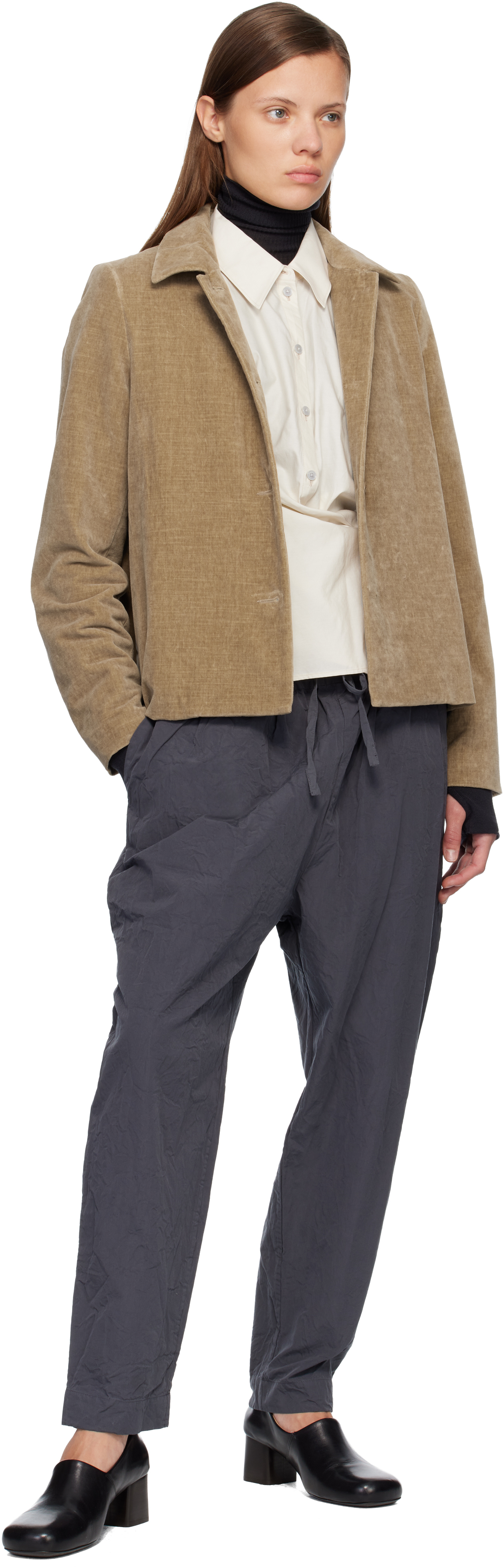 Casey Casey Beige Pwet Jacket In Brown