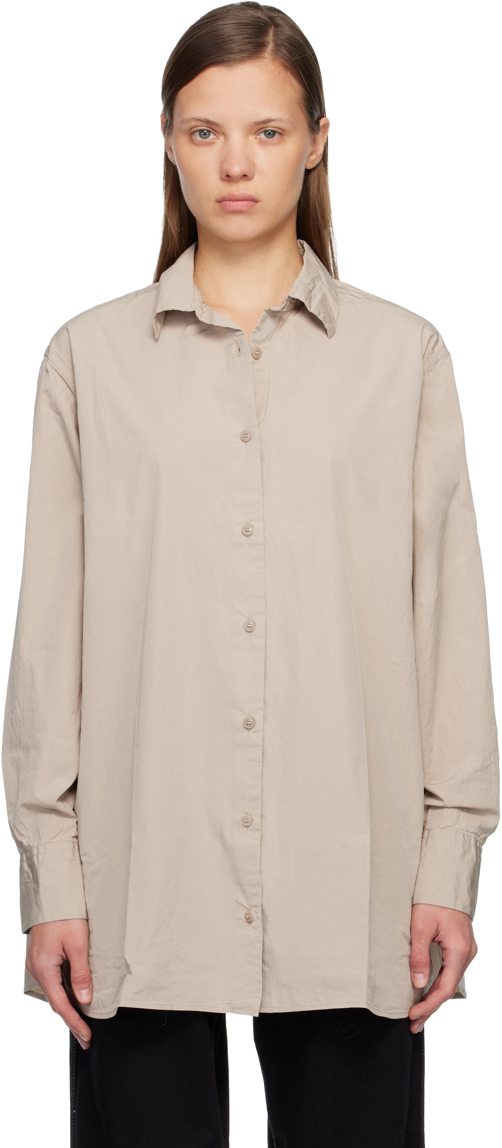 Casey Casey Beige Pi Shirt In Brown