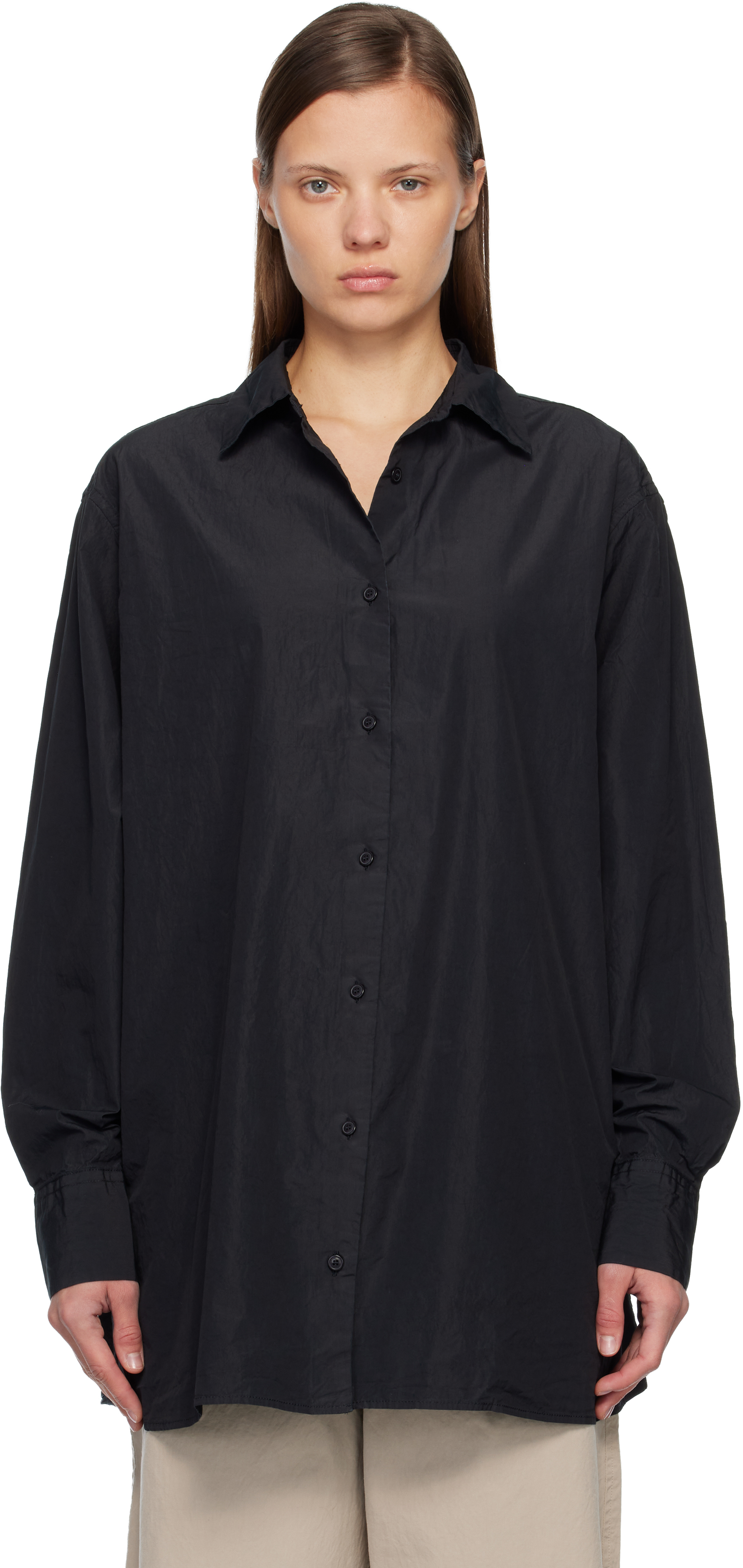 Casey Casey Black Pi Shirt In Black
