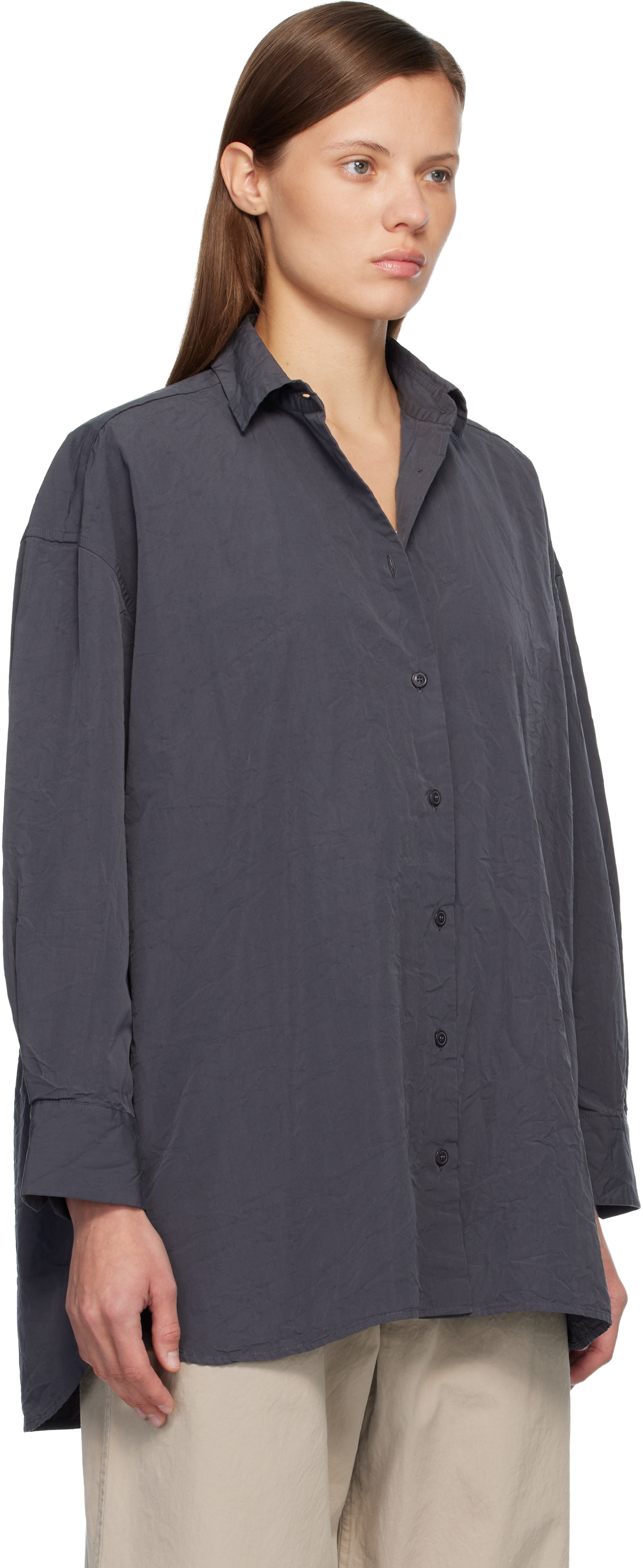 Casey Casey Navy Hamnet Shirt In Blue