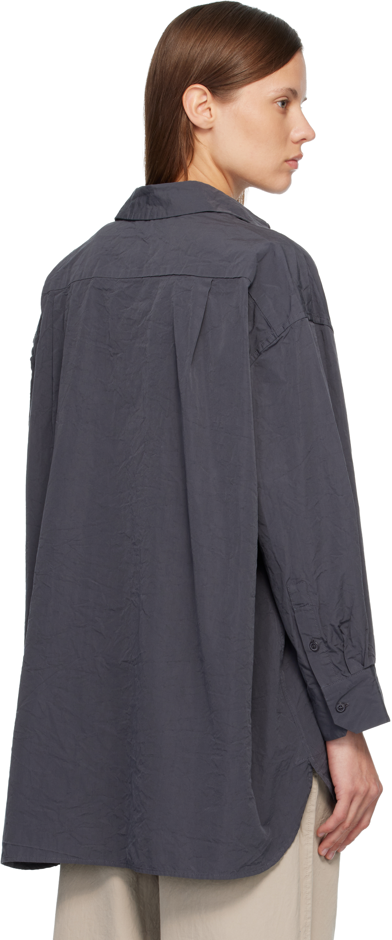 Casey Casey Navy Hamnet Shirt In Blue