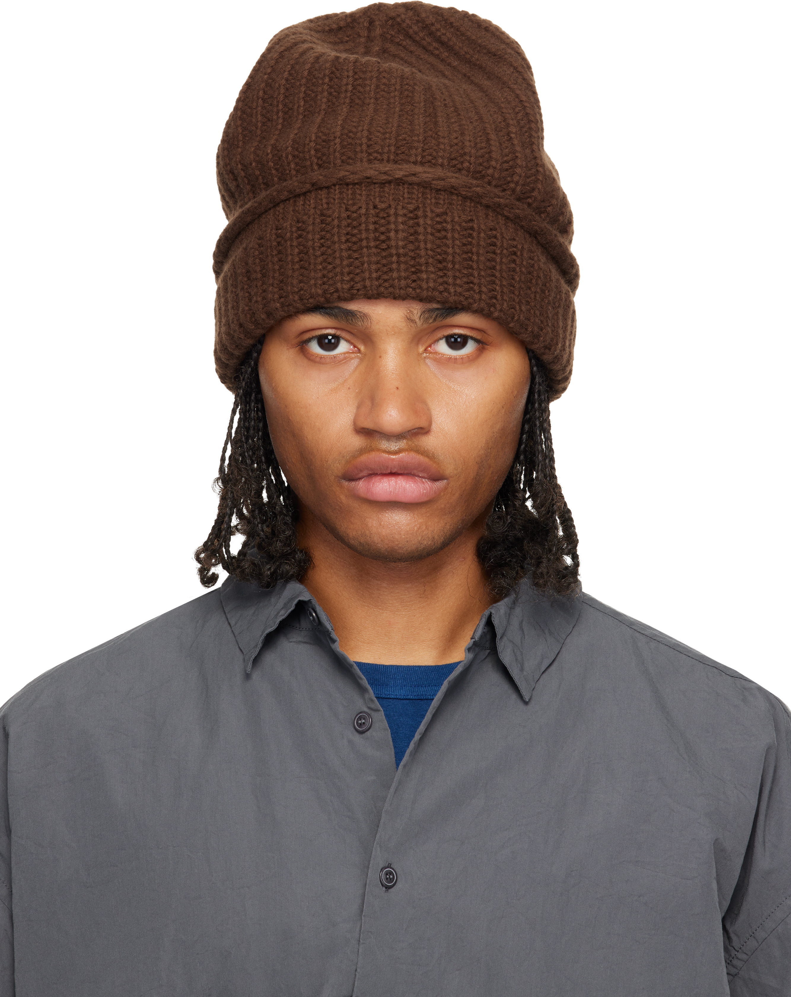 Casey Casey Brown Pannocchia Beanie In Brown