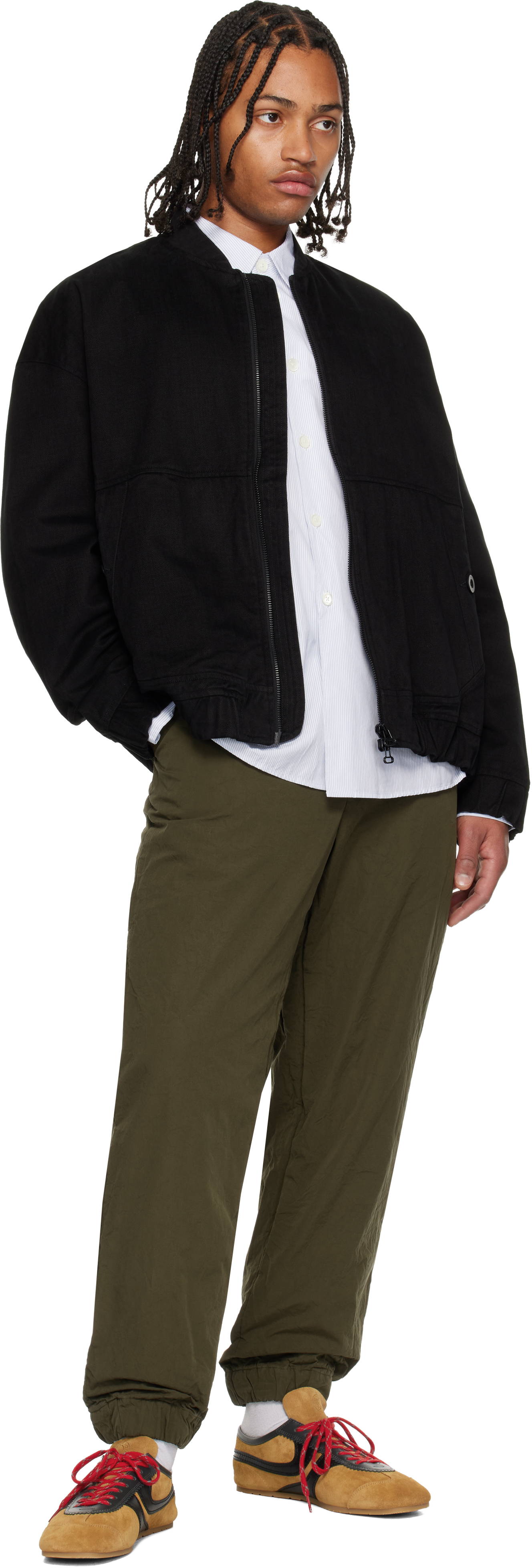 Casey Casey Black Mika Blouson Bomber Jacket In Black