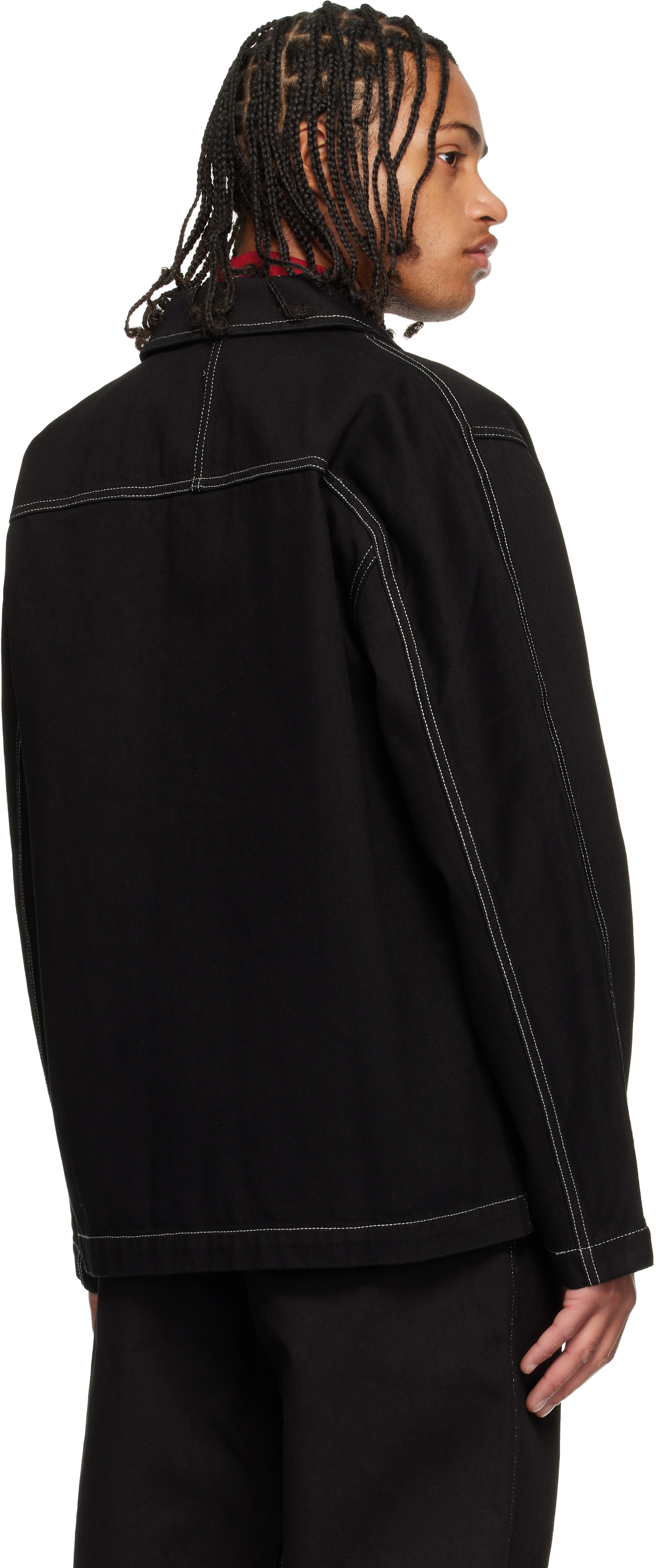 Casey Casey Black Camille Denim Jacket In Black