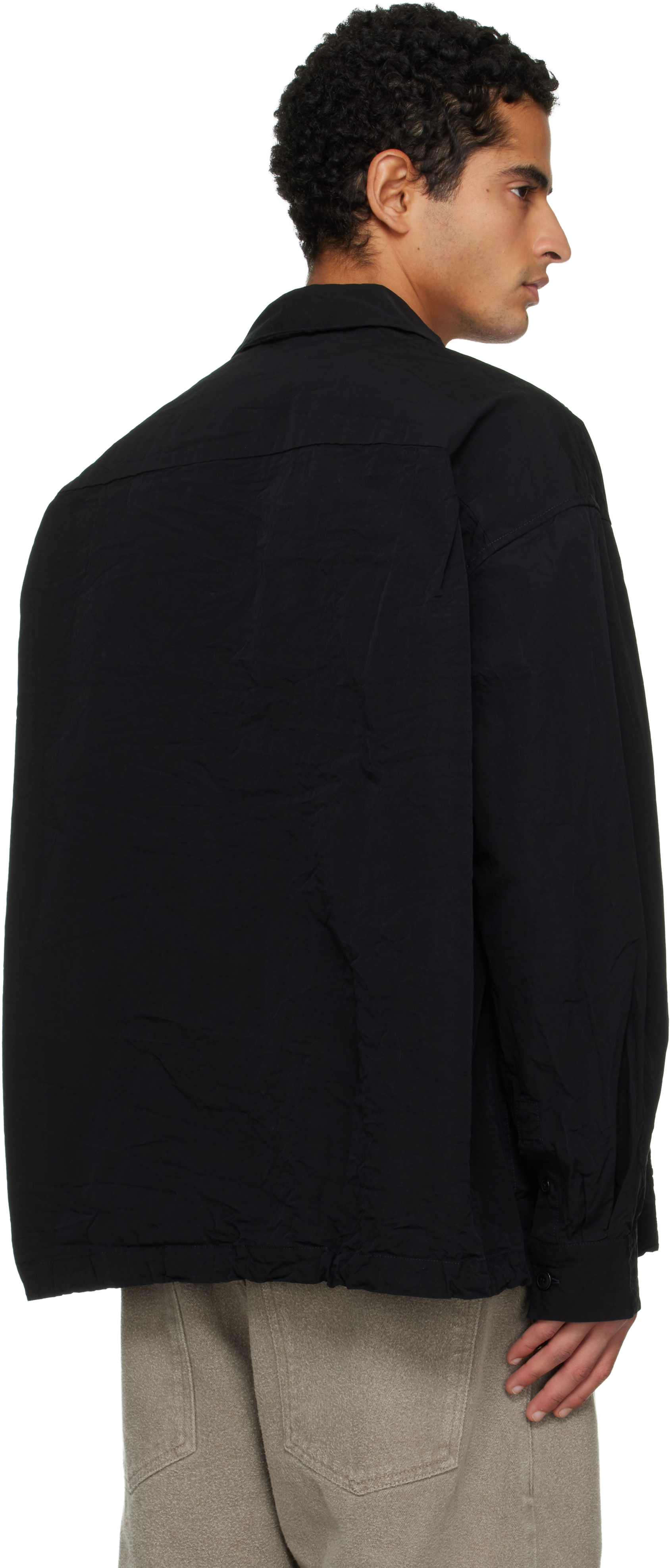 Casey Casey Black Mika Overshirt In Black