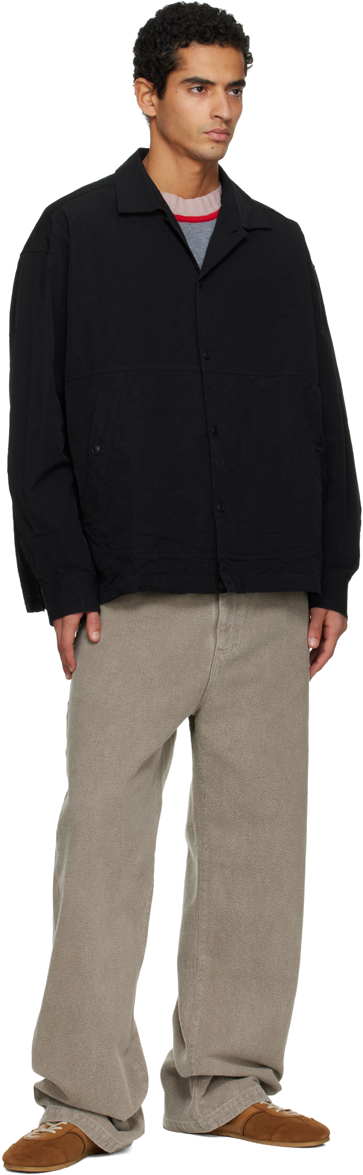 Casey Casey Black Mika Overshirt In Black
