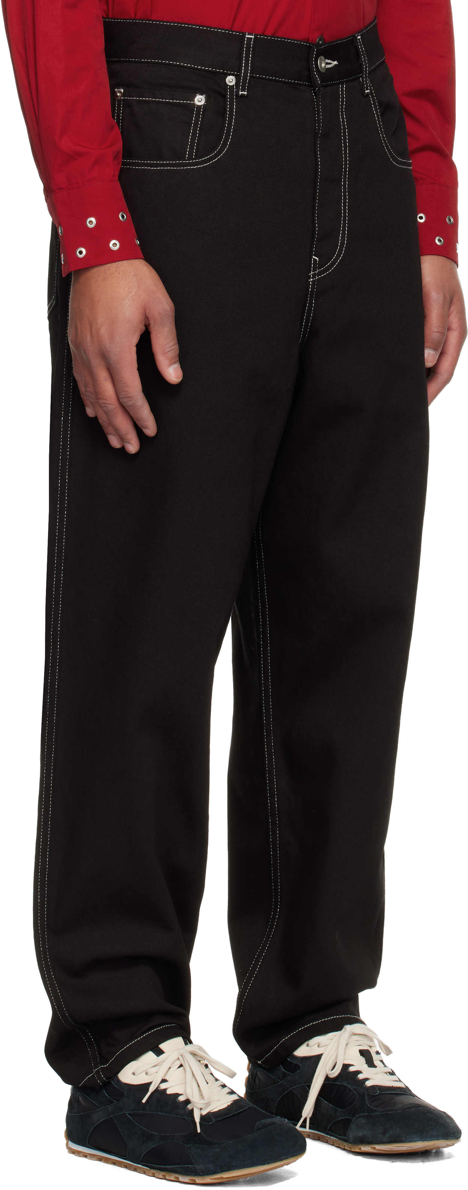 Casey Casey Black Leo Jeans In Black