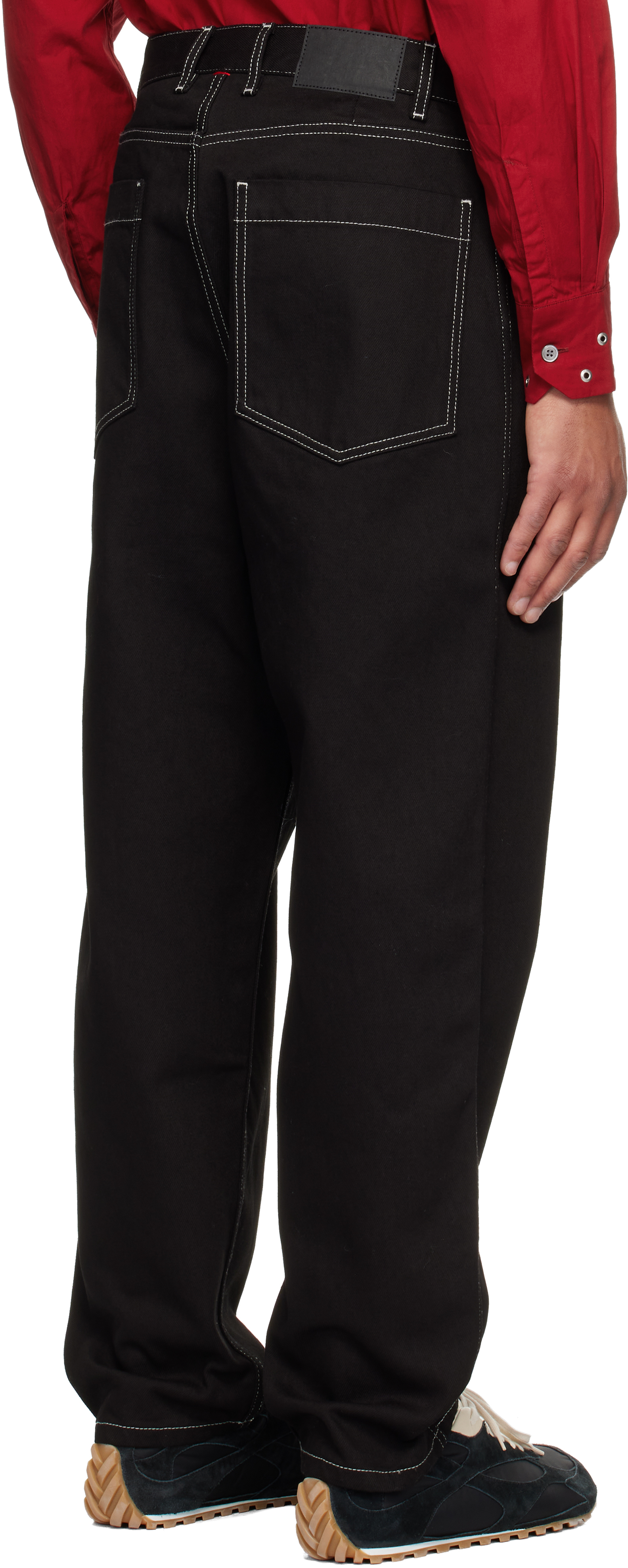 Casey Casey Black Leo Jeans In Black