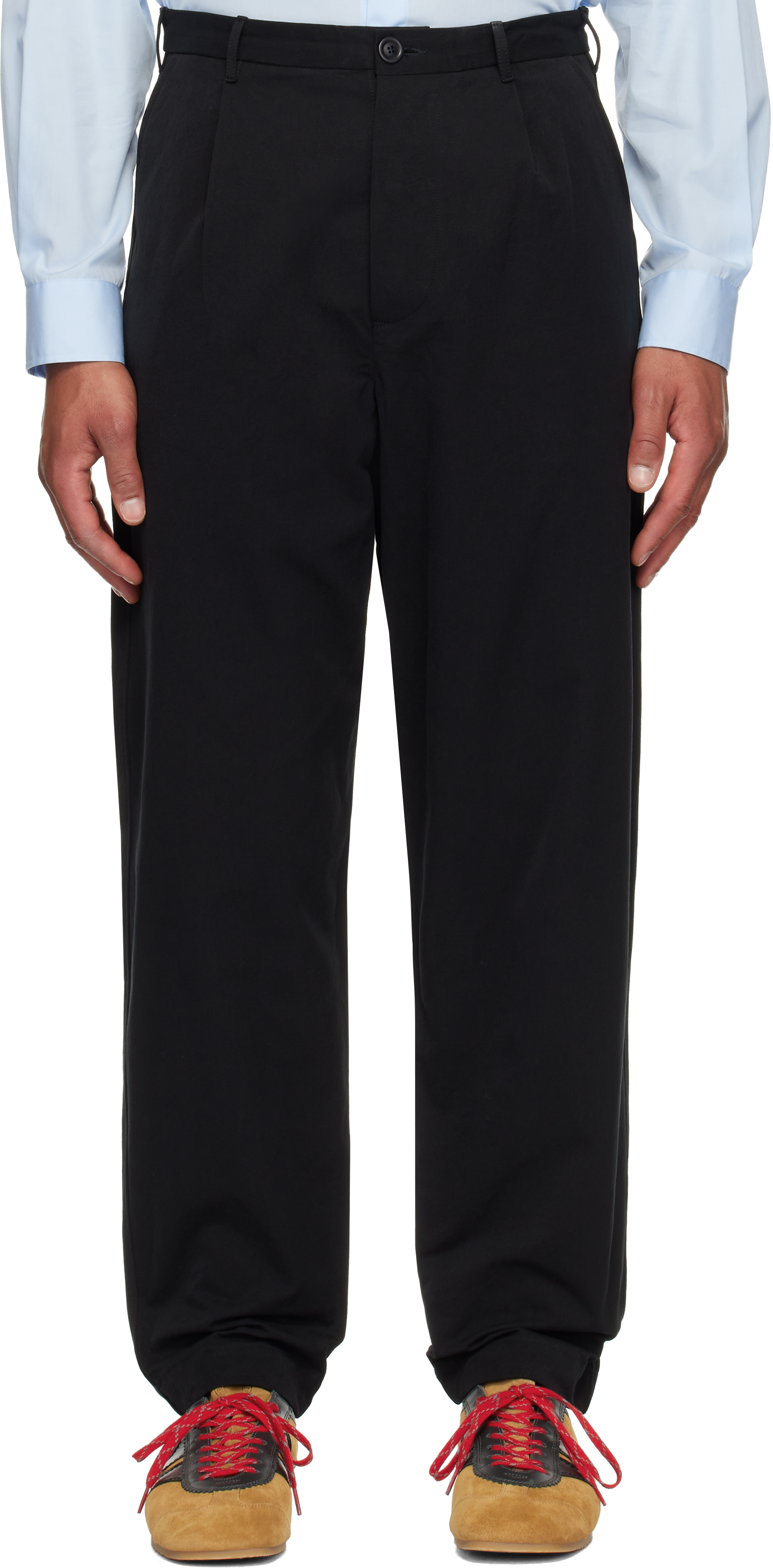 Casey Casey Black Mili Hiroshi Trousers In Black
