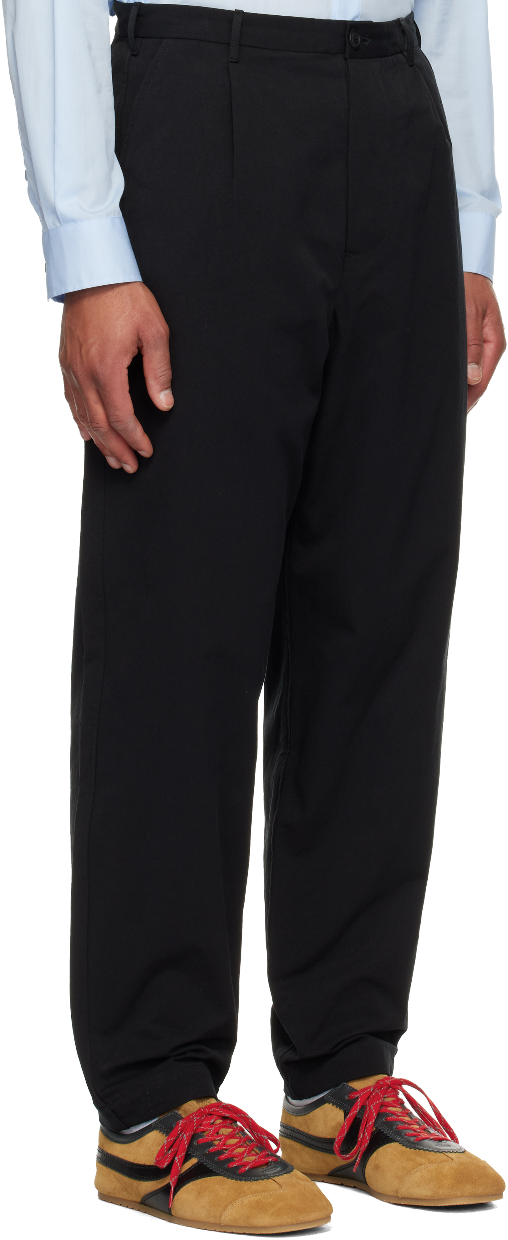 Casey Casey Black Mili Hiroshi Trousers In Black