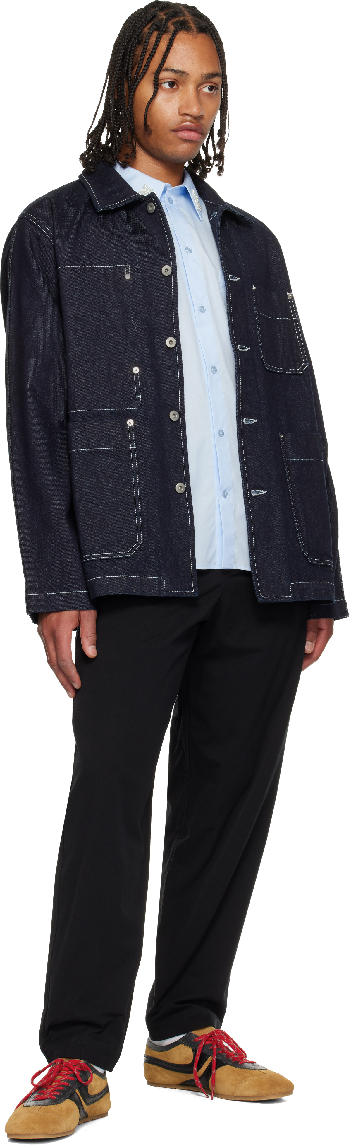 Casey Casey Black Mili Hiroshi Trousers In Black