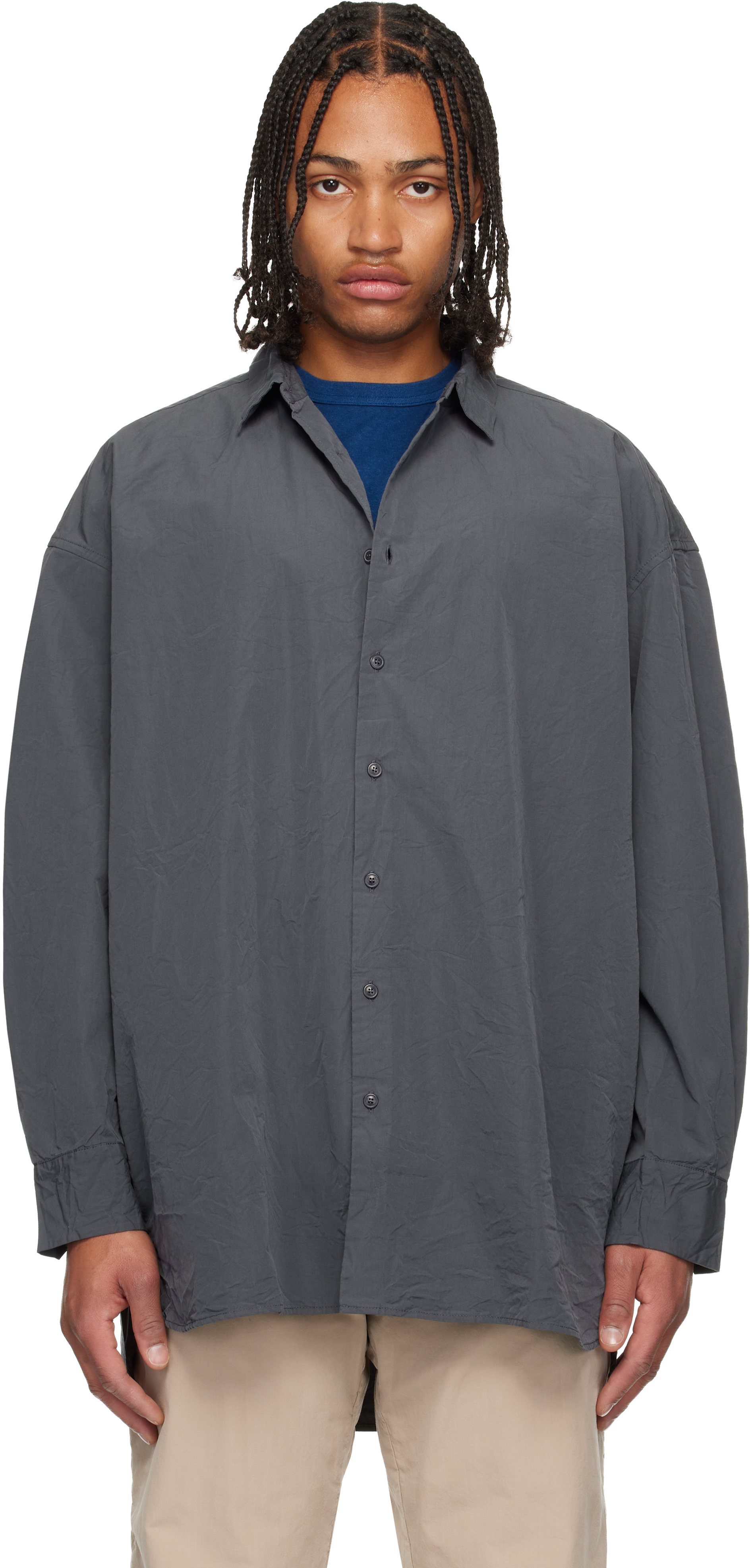 Casey Casey Gray Hamnet Shirt In Gray