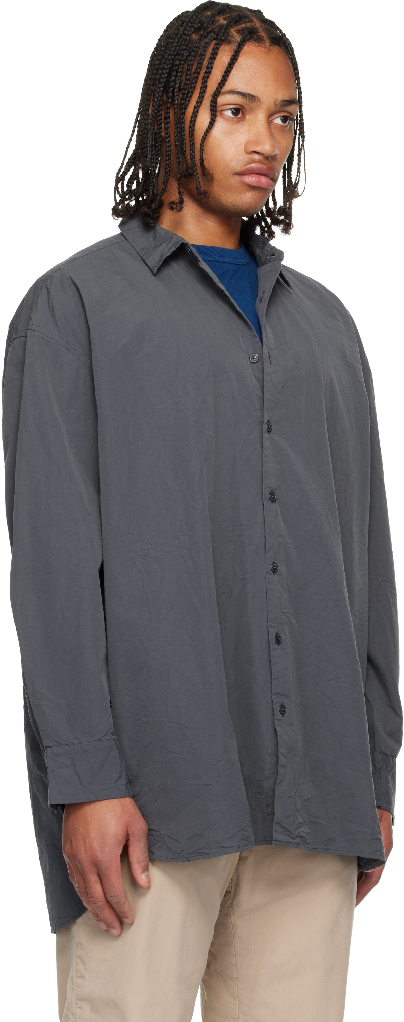Casey Casey Gray Hamnet Shirt In Gray