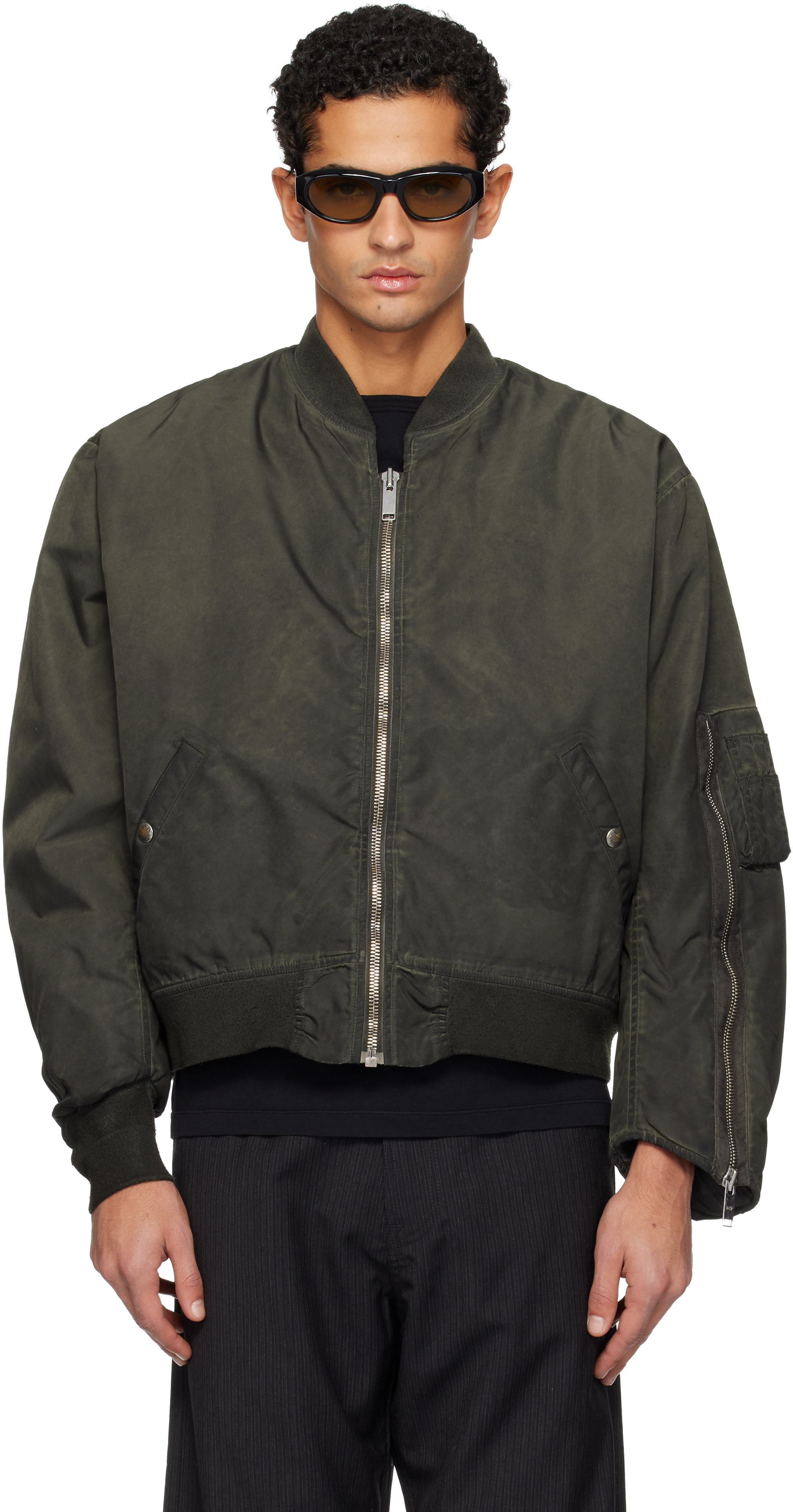 ポンバー様 424のブラック ミリタリー ボンバージャケットがセール中