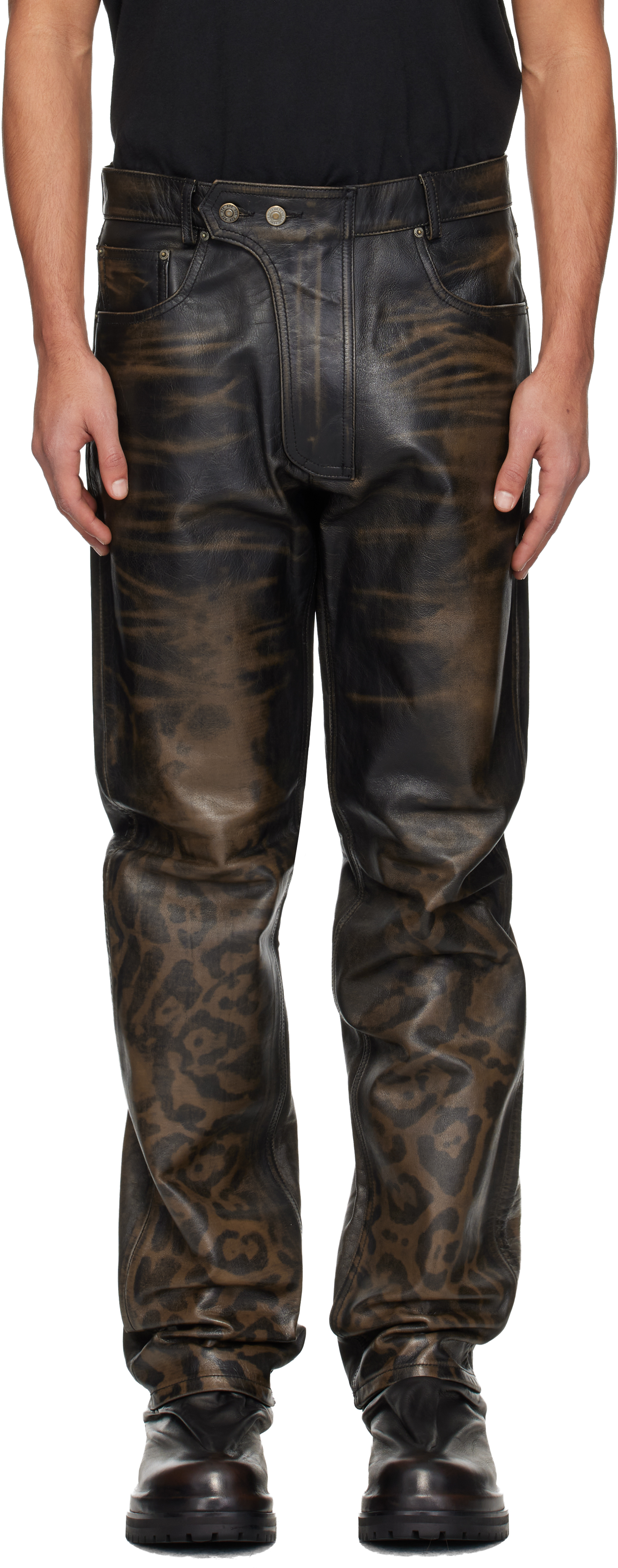 メンズ レザーパンツ | SSENSE 日本