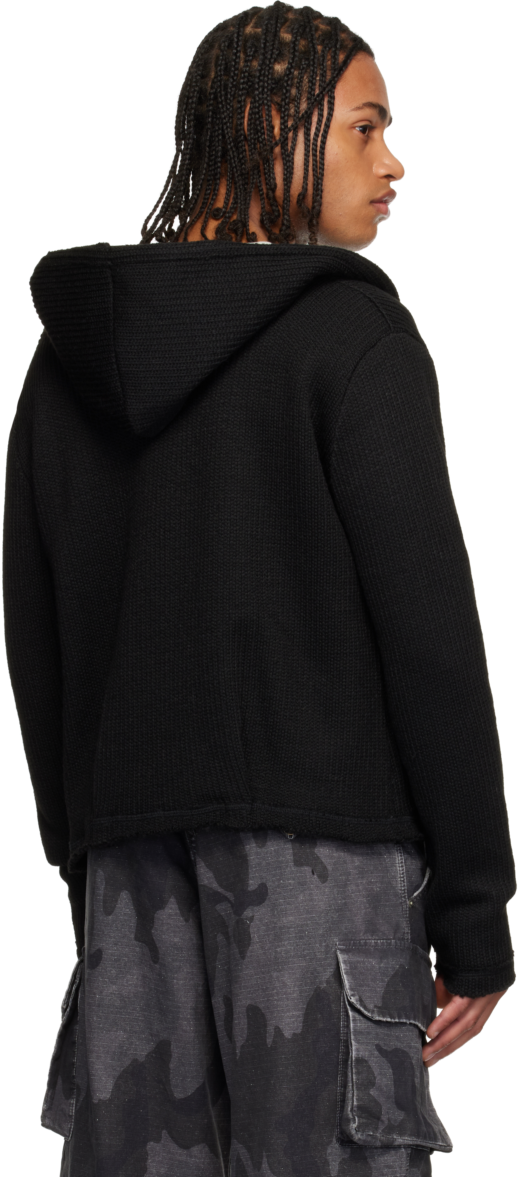 424 Black Baby Hoodie In Black