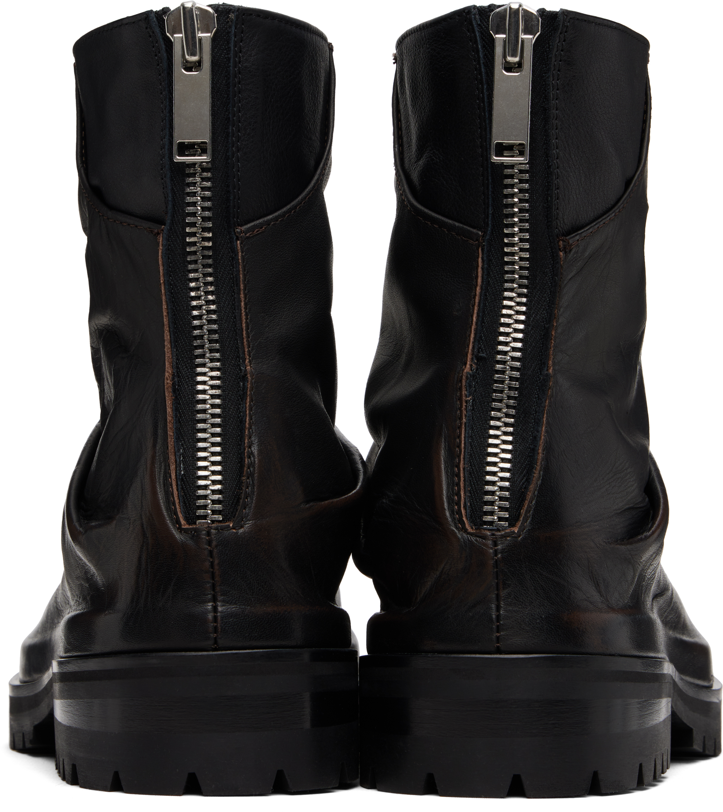 424 Black Marathon Boots In Multi