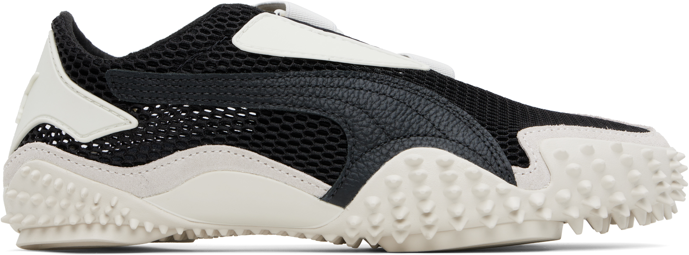 Black & Gray Mostro Mesh Sneakers