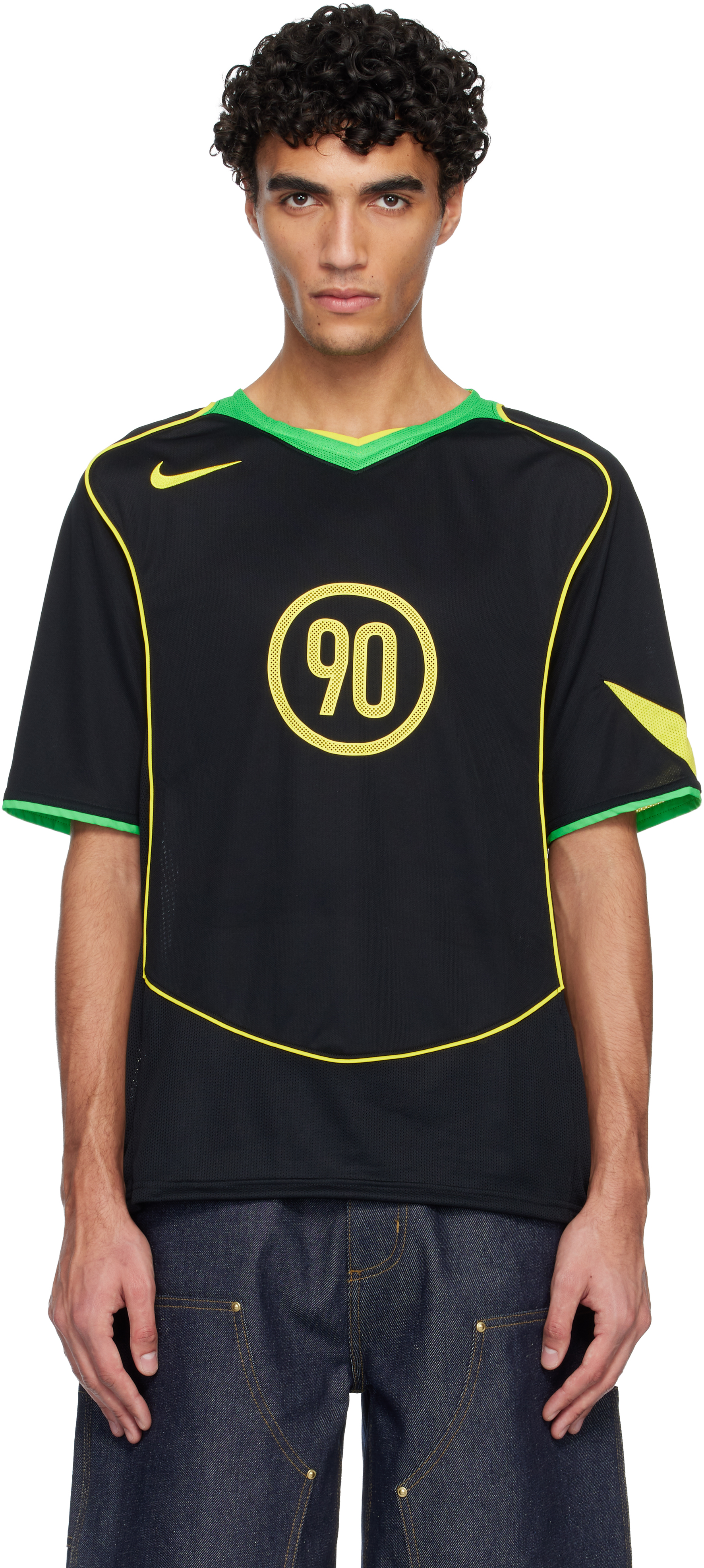 超希少　Nike T90 DRI-FIT vaporknit ブラック　ナイキ Black Nike Total 90 Dri-FIT Soccer Jersey by Nike on Sale